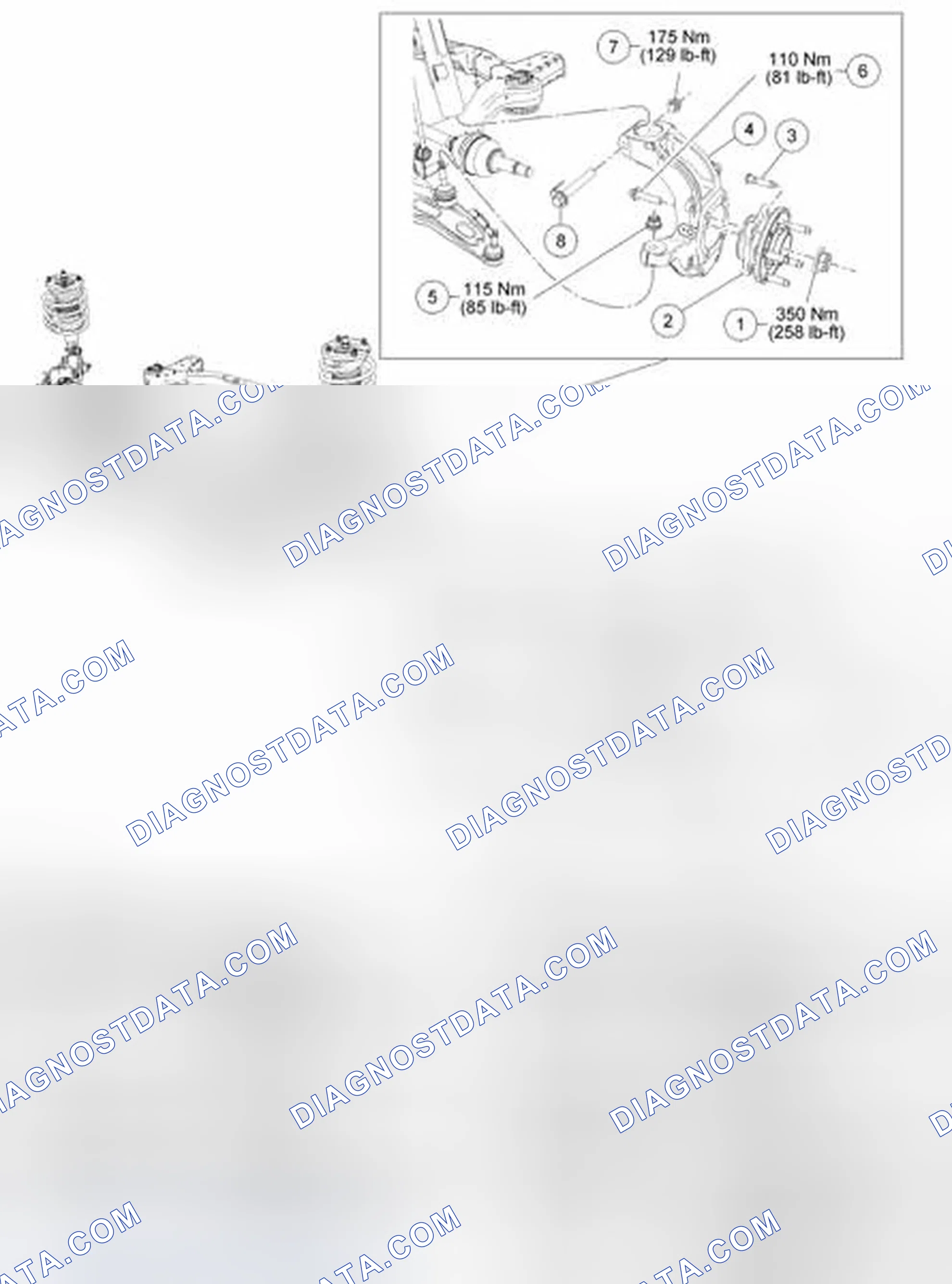 Scheme 1: Front Suspension - Exploded View