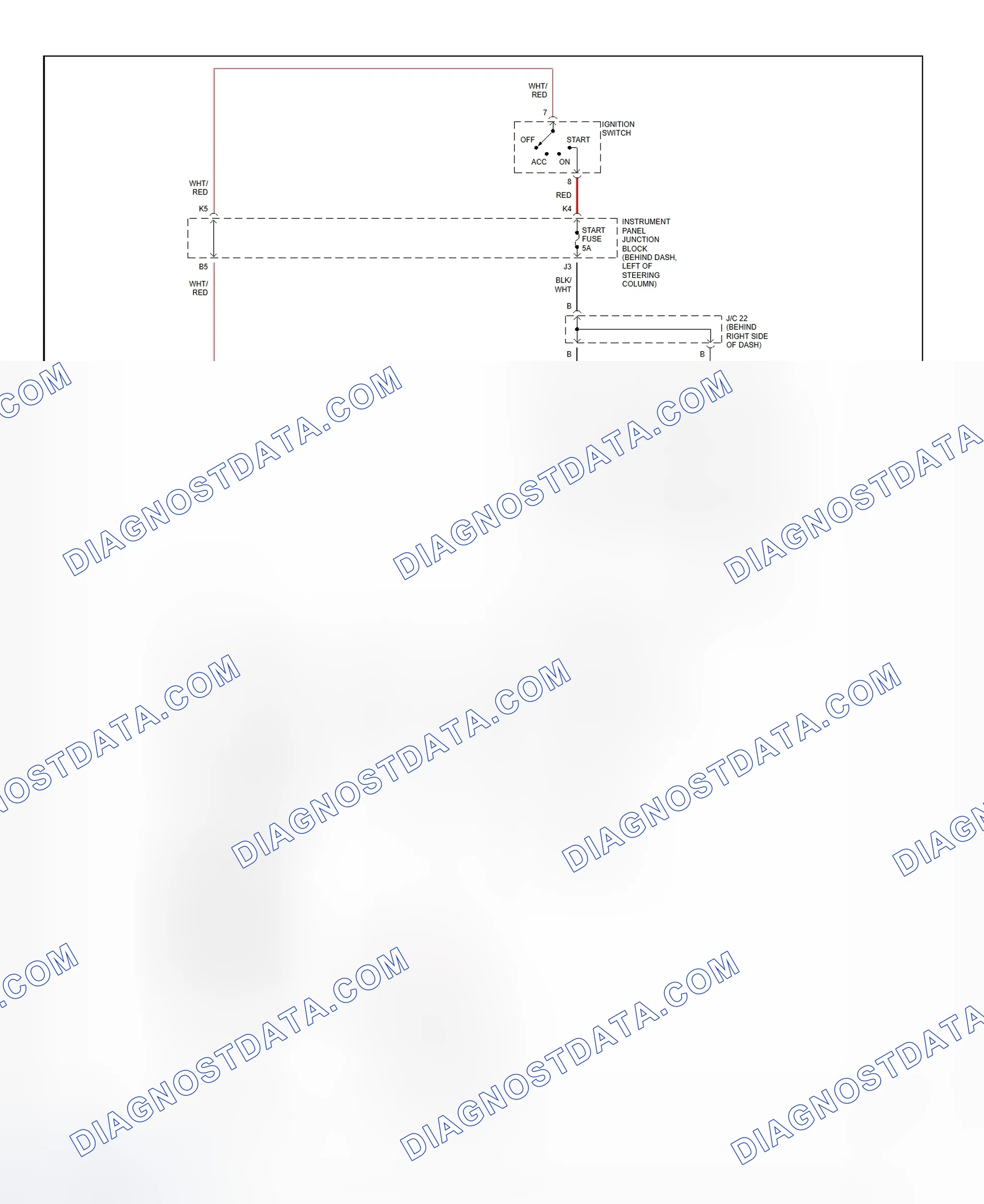 Fig. 21: Starting System Wiring Diagram (Camry - 2.2L CNG)