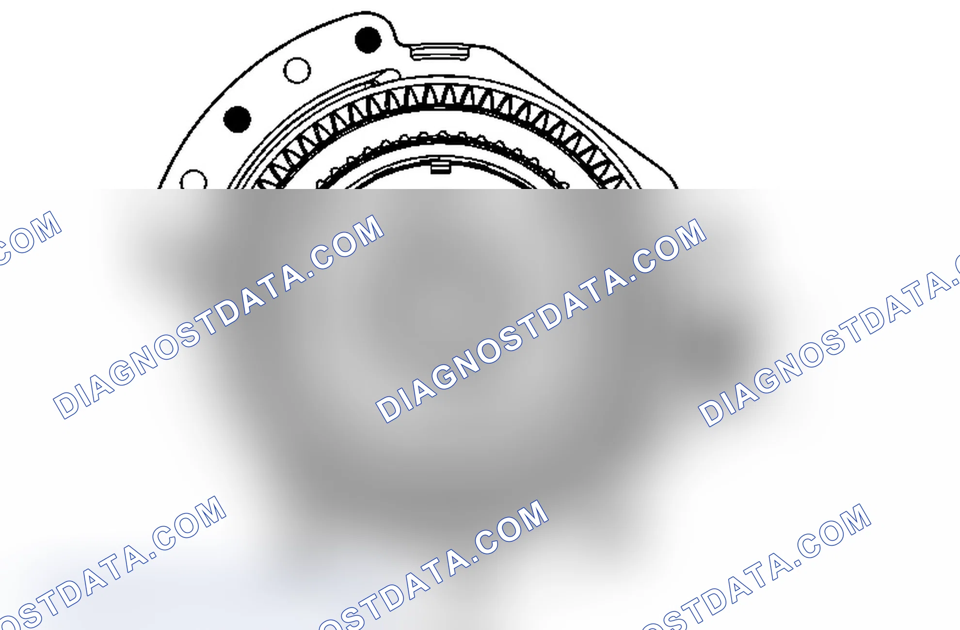 Scheme 61: Front Differential Transfer Drive Gear Support- Case Side