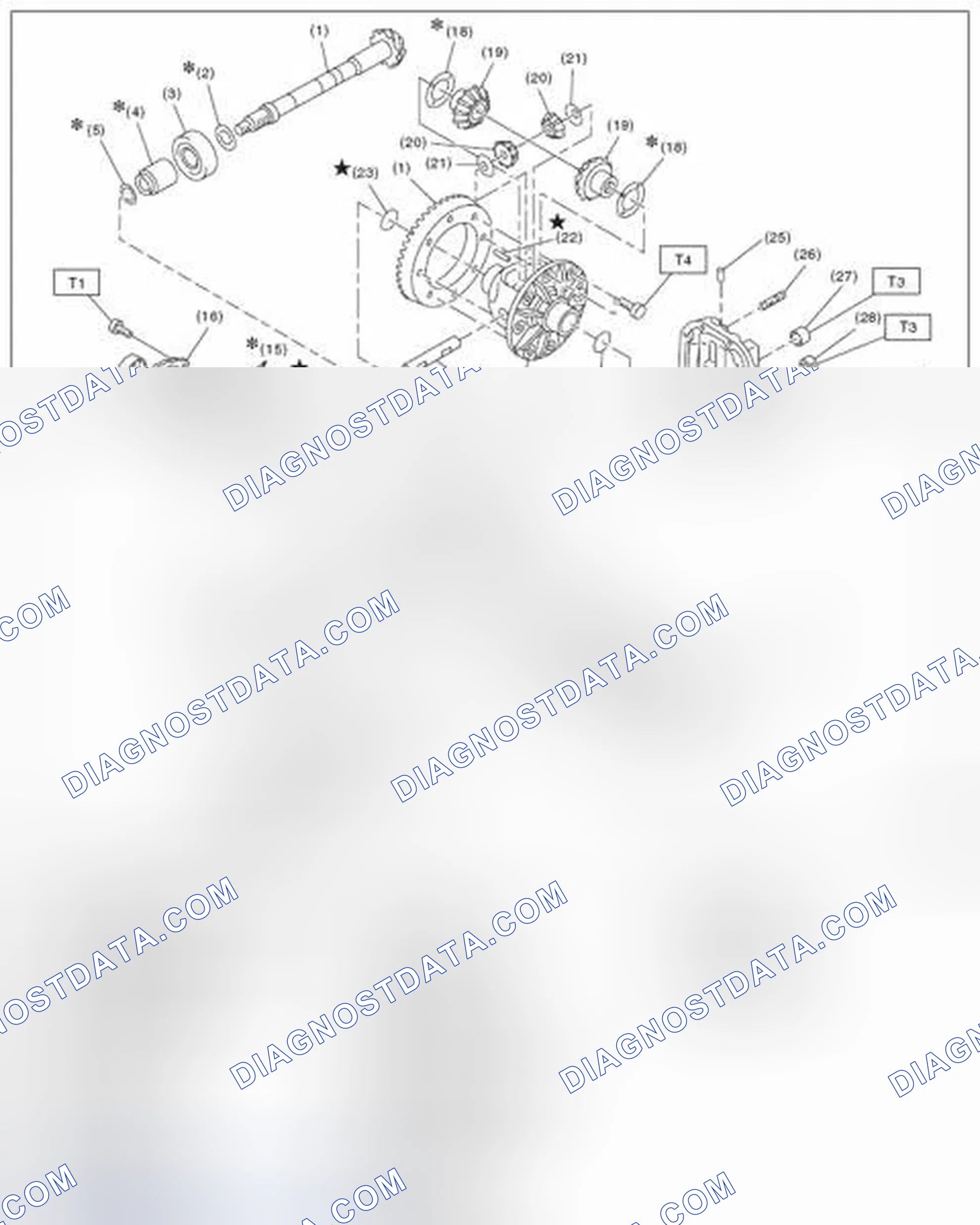 Scheme 120: REAR DIFFERENTIAL (T-TYPE)