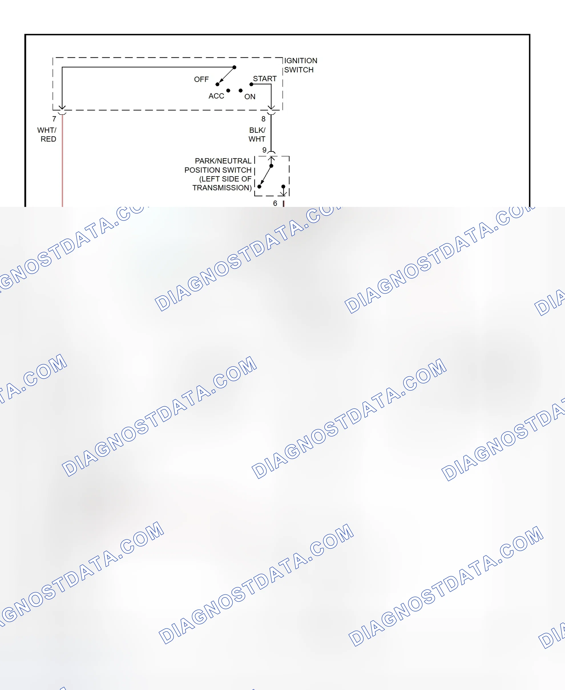 Fig. 27: Starting System Wiring Diagram (Land Cruiser)