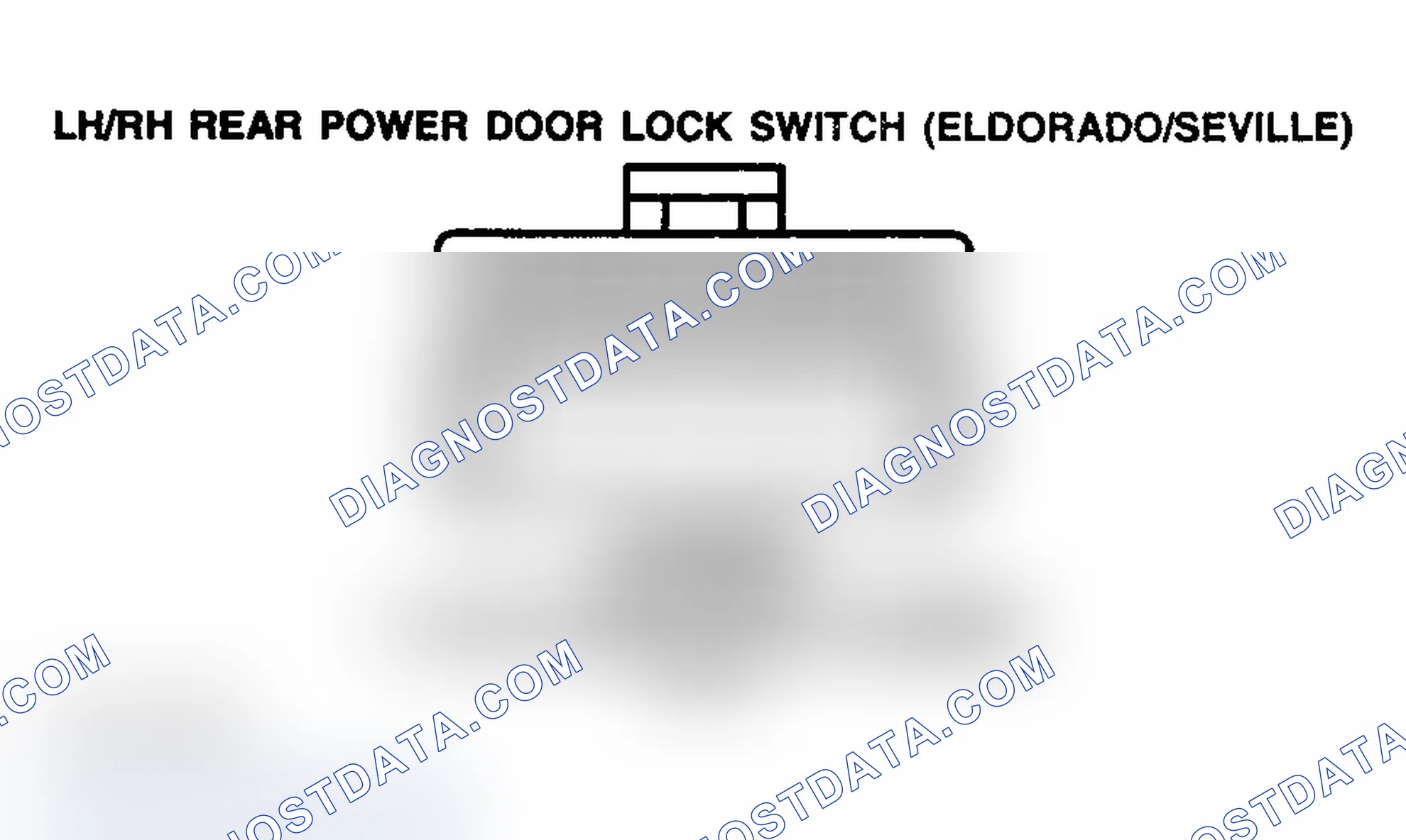 Scheme 191: POWER DOOR LOCK SWITCH (REAR) - LEFT & RIGHT-HAND (ELDORADO/SEVILLE)