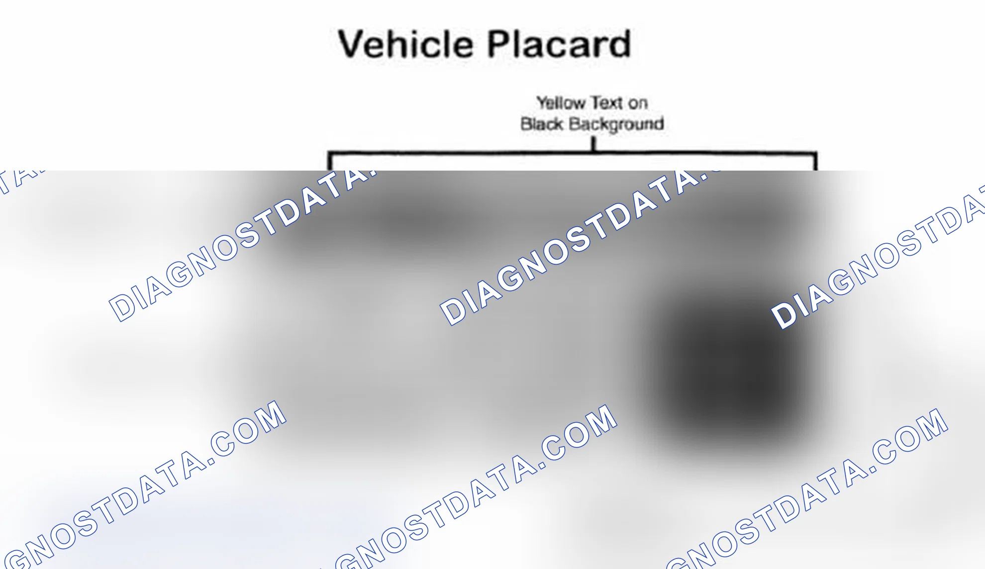 Scheme 28: Vehicle Tire Placard - Typical