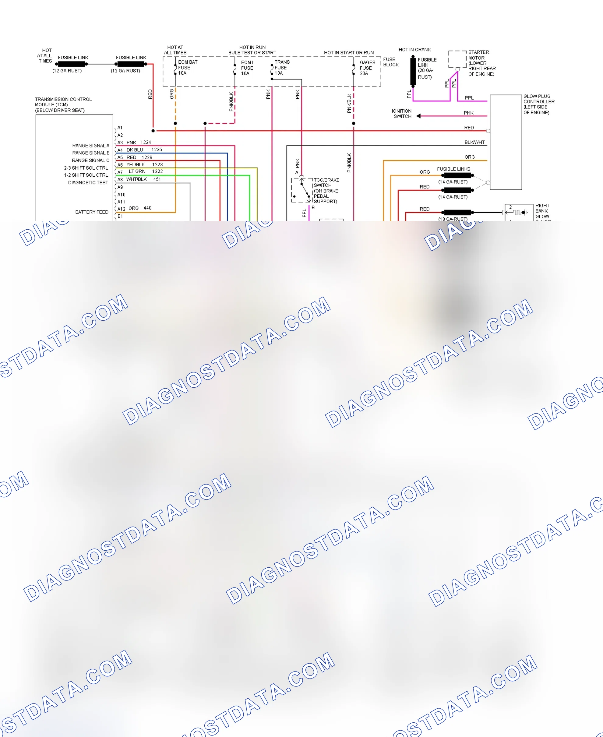 Scheme 272: Wiring Diagram (Van - VIN Y With 4L80-E)