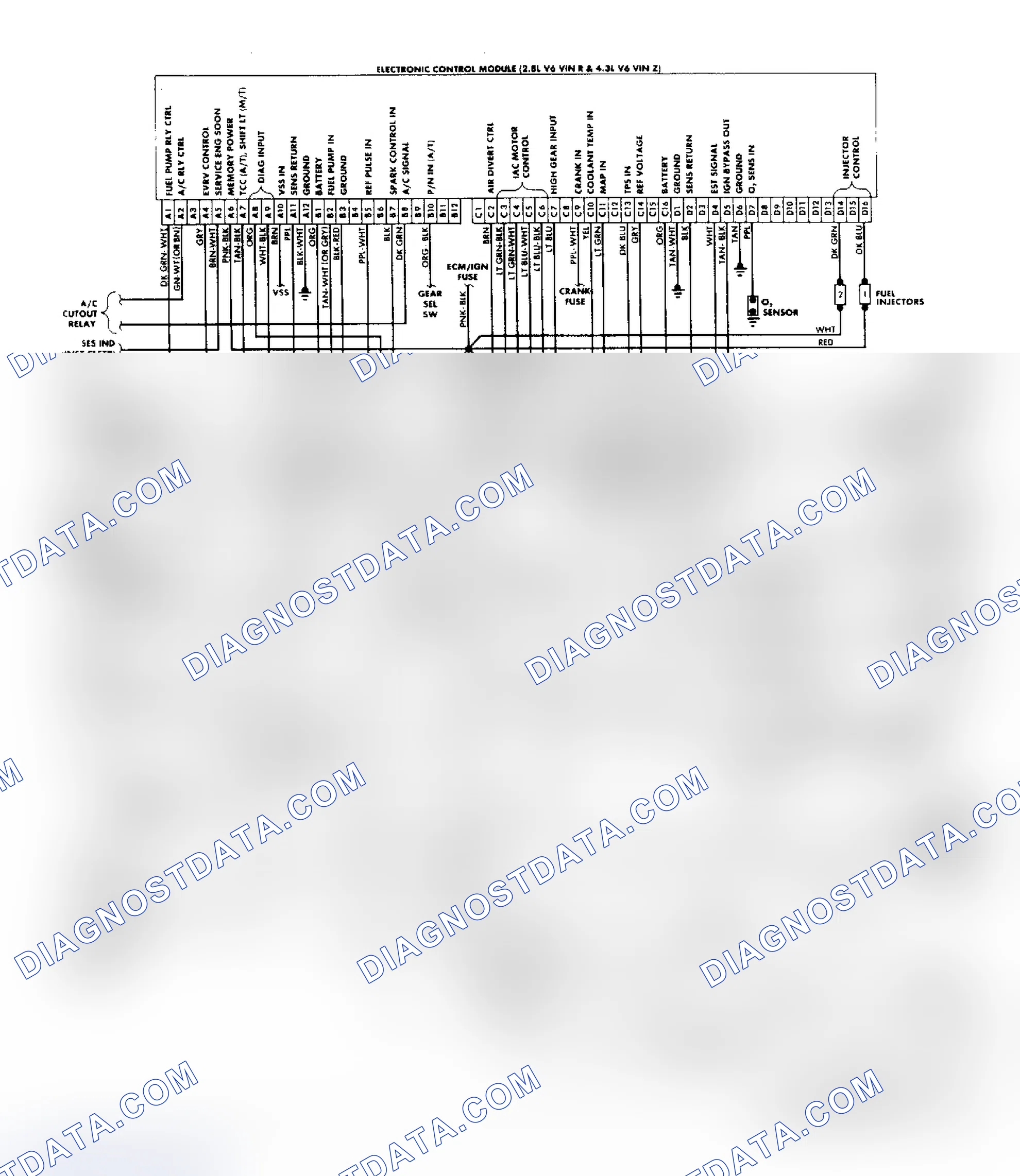 Scheme 66: "S/T" Series (2.8L & 4.3L) Wiring Diagram
