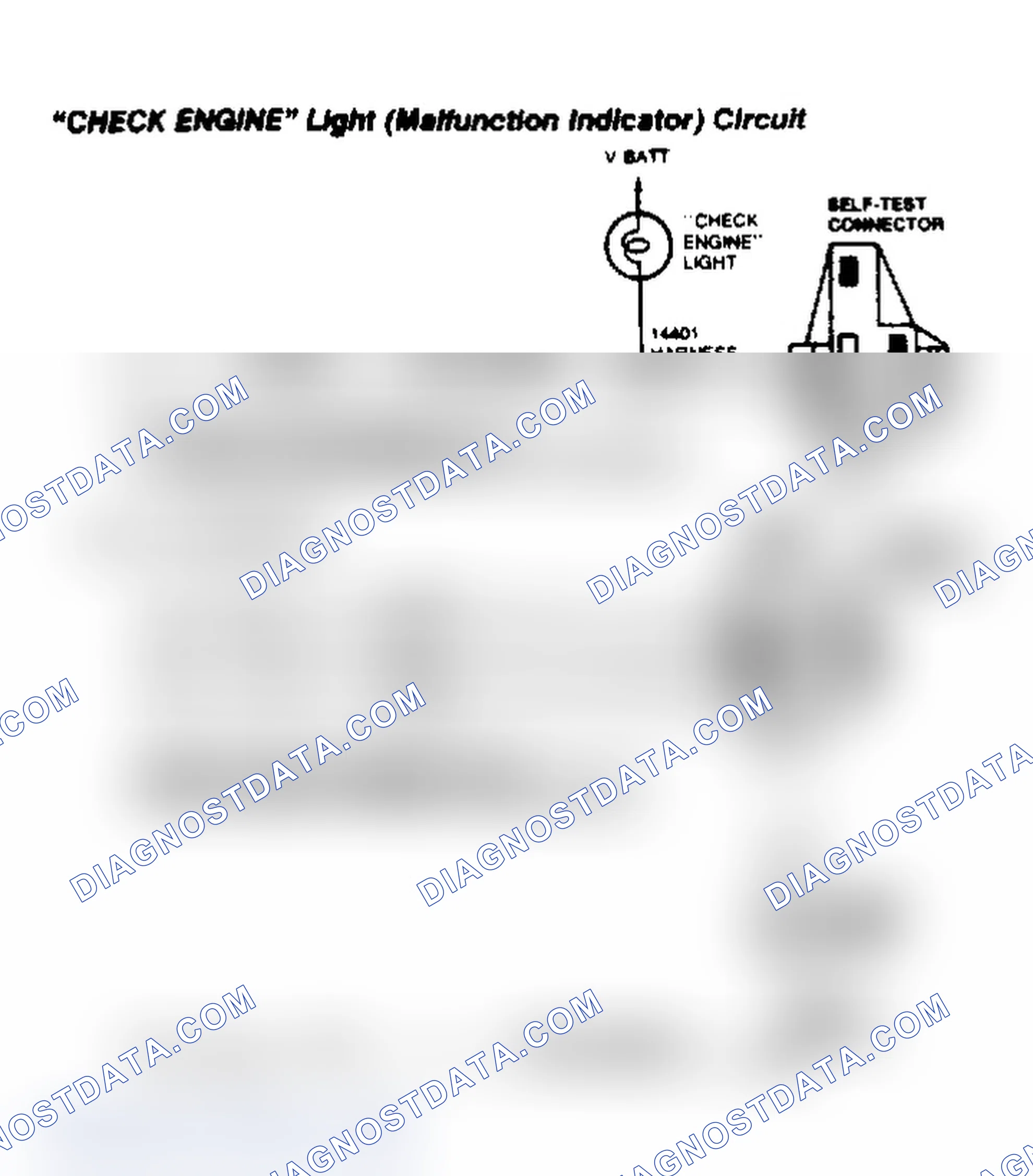 Scheme 39: "CHECK ENGINE" Light (Malfunction Indicator) Circuit