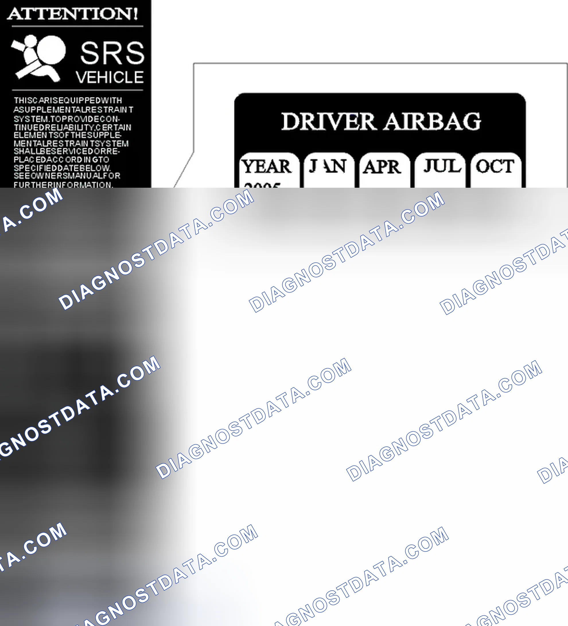 Scheme 181: SRS Airbag Date Decal
