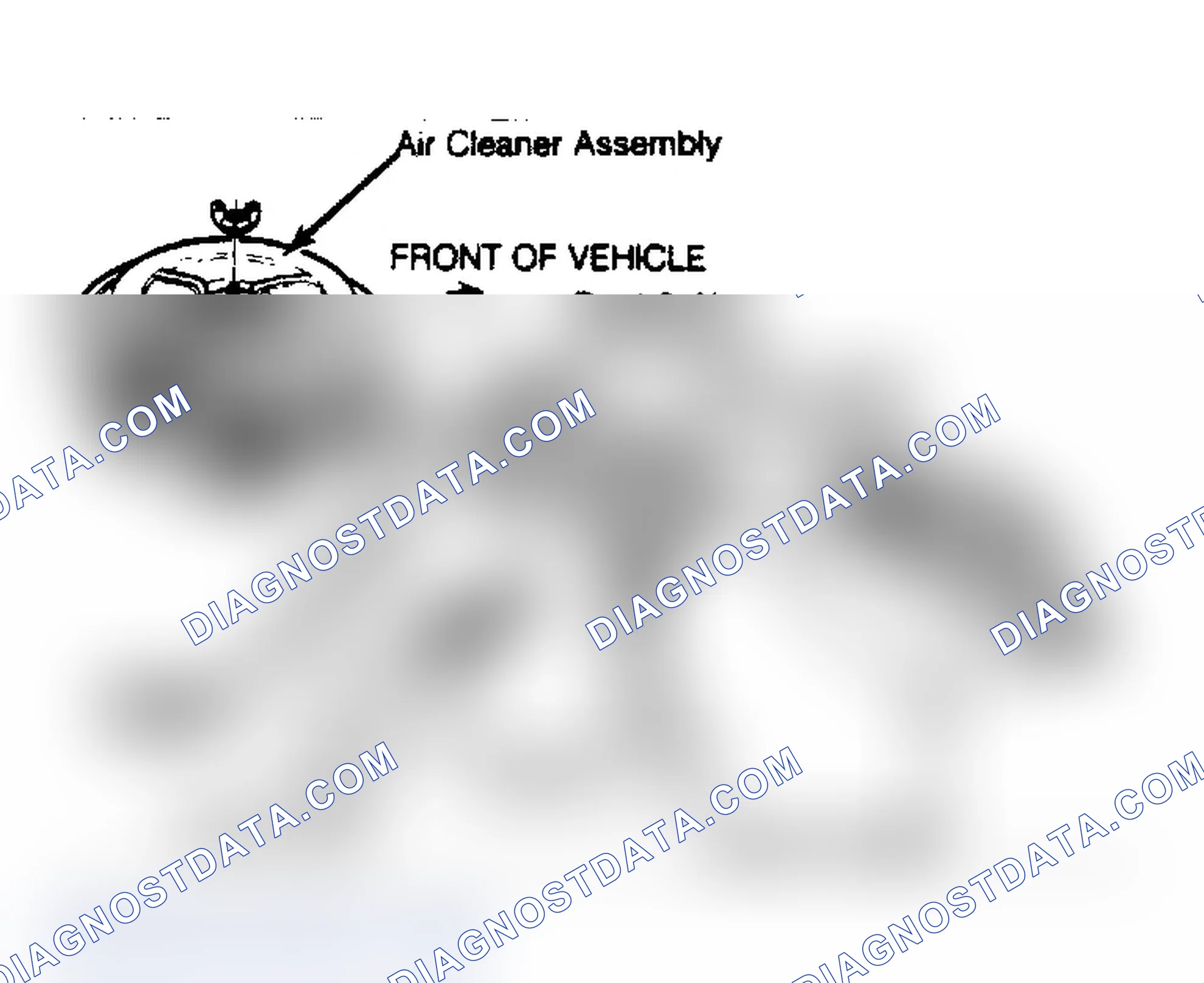 Scheme 67: Exploded View of Thermostatic Air Cleaner Assembly