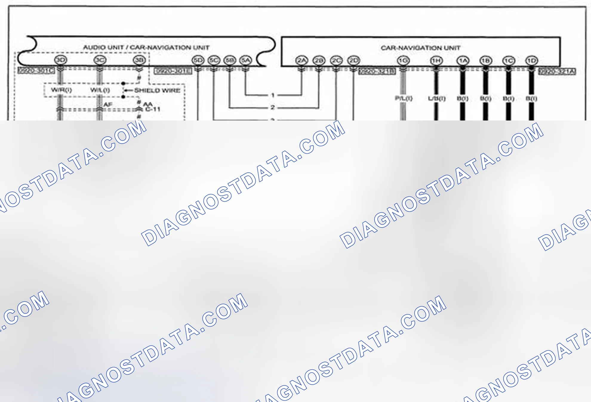 Scheme 308: Audio System (Bose® Type Audio) Wiring Diagram - 0920-3g (1 Of 2)