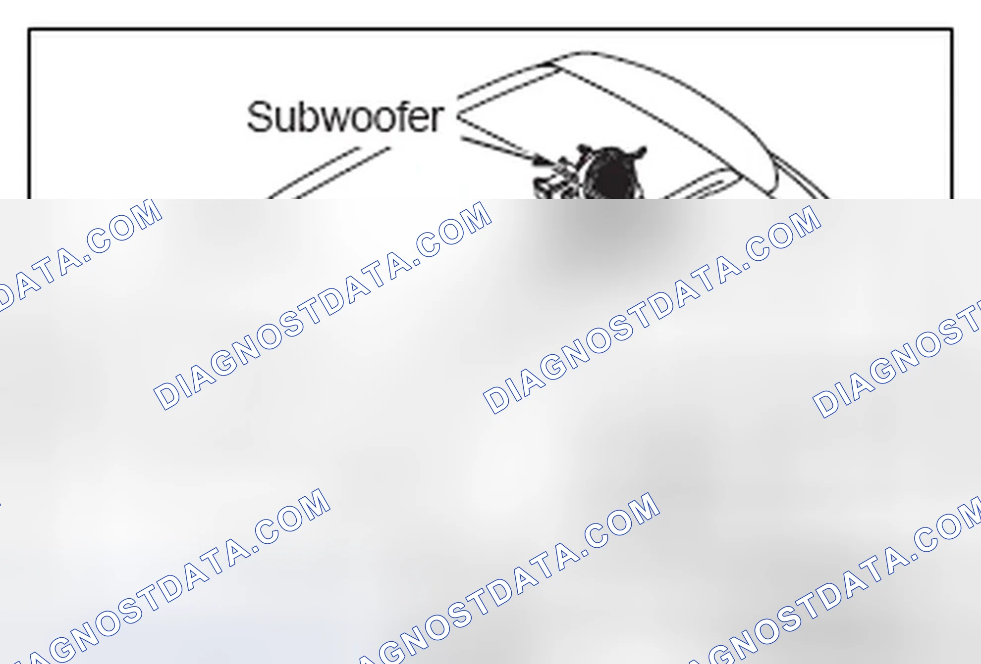 Scheme 3: SUBWOOFER - VEHICLES WITH 9 SPEAKERS 7 POSITION SYSTEM
