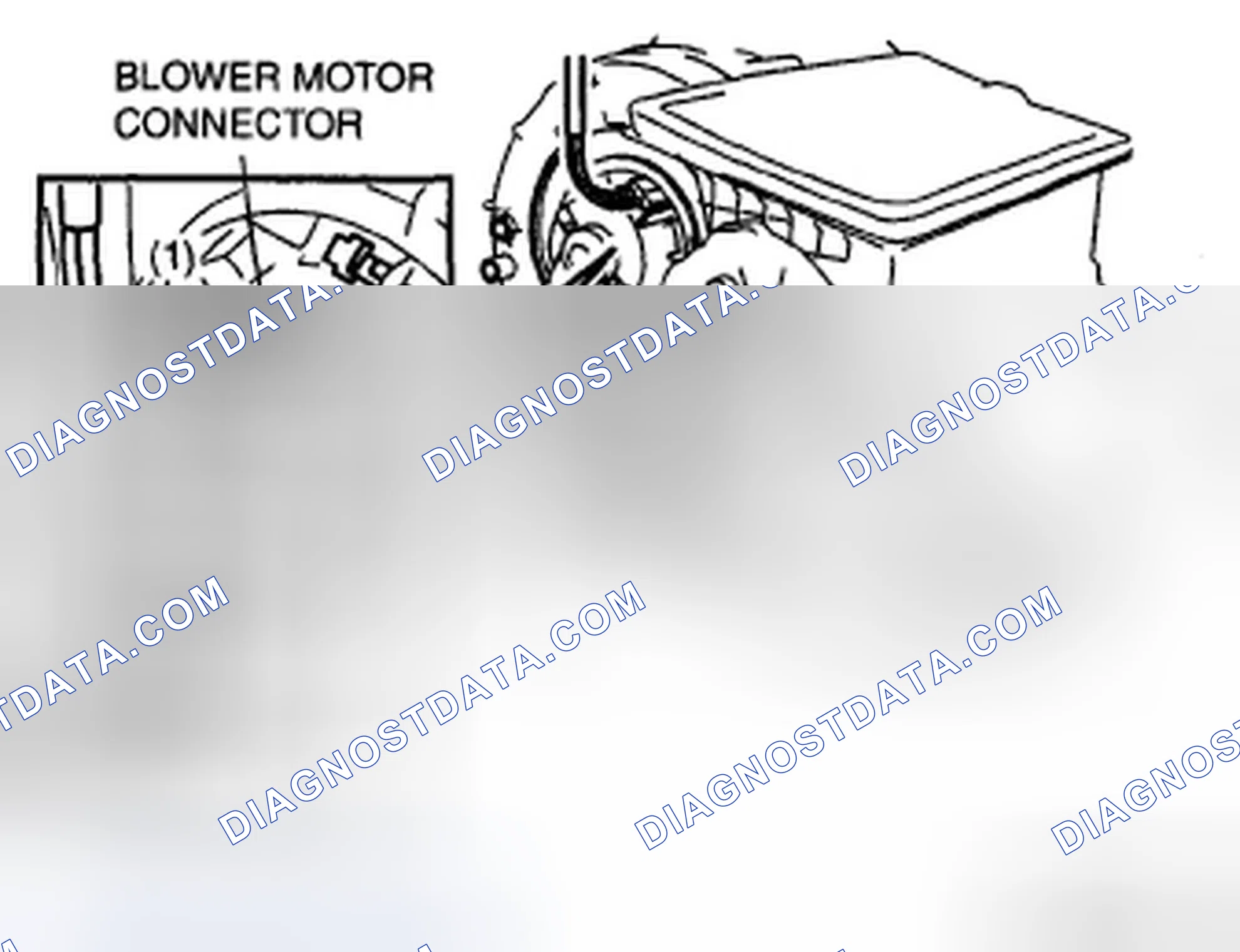Scheme 7: Blower motor connector Disassembly Note