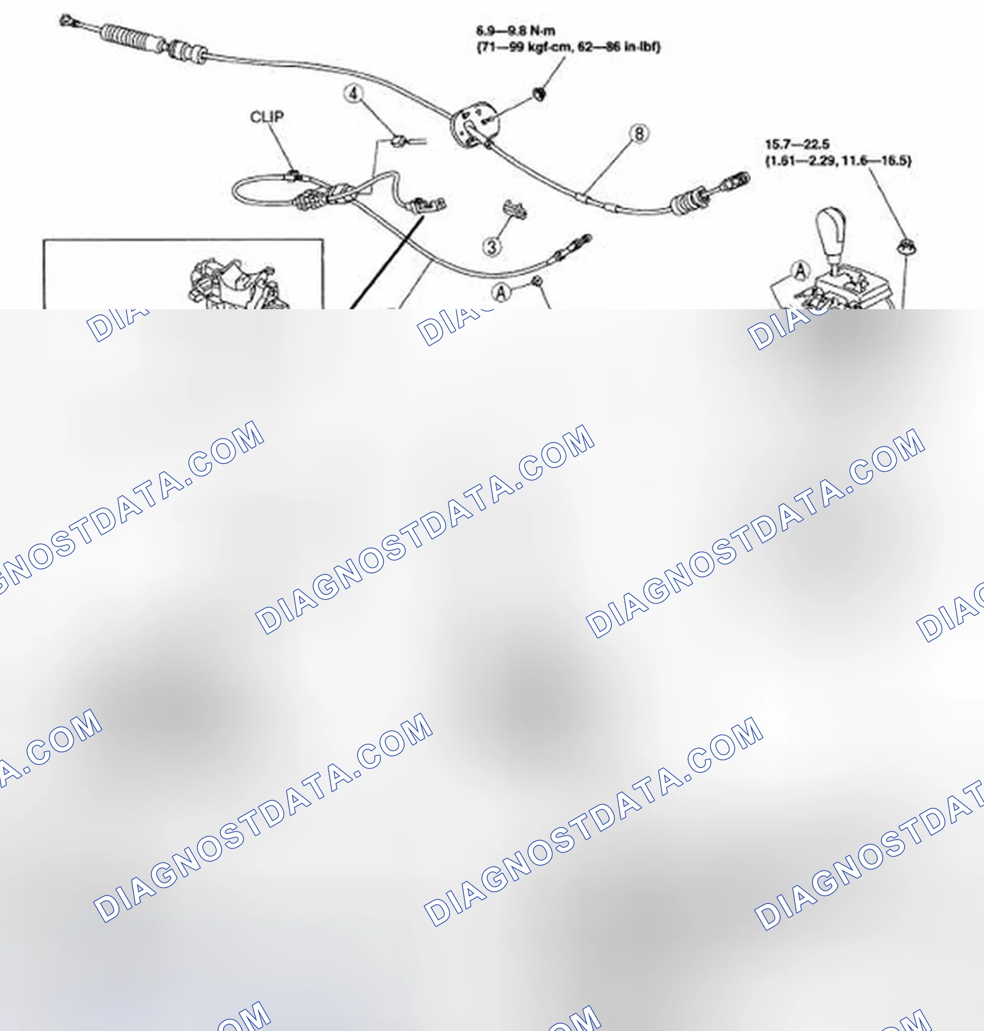 Scheme 311: SELECTOR LEVER COMPONENT REMOVAL/INSTALLATION
