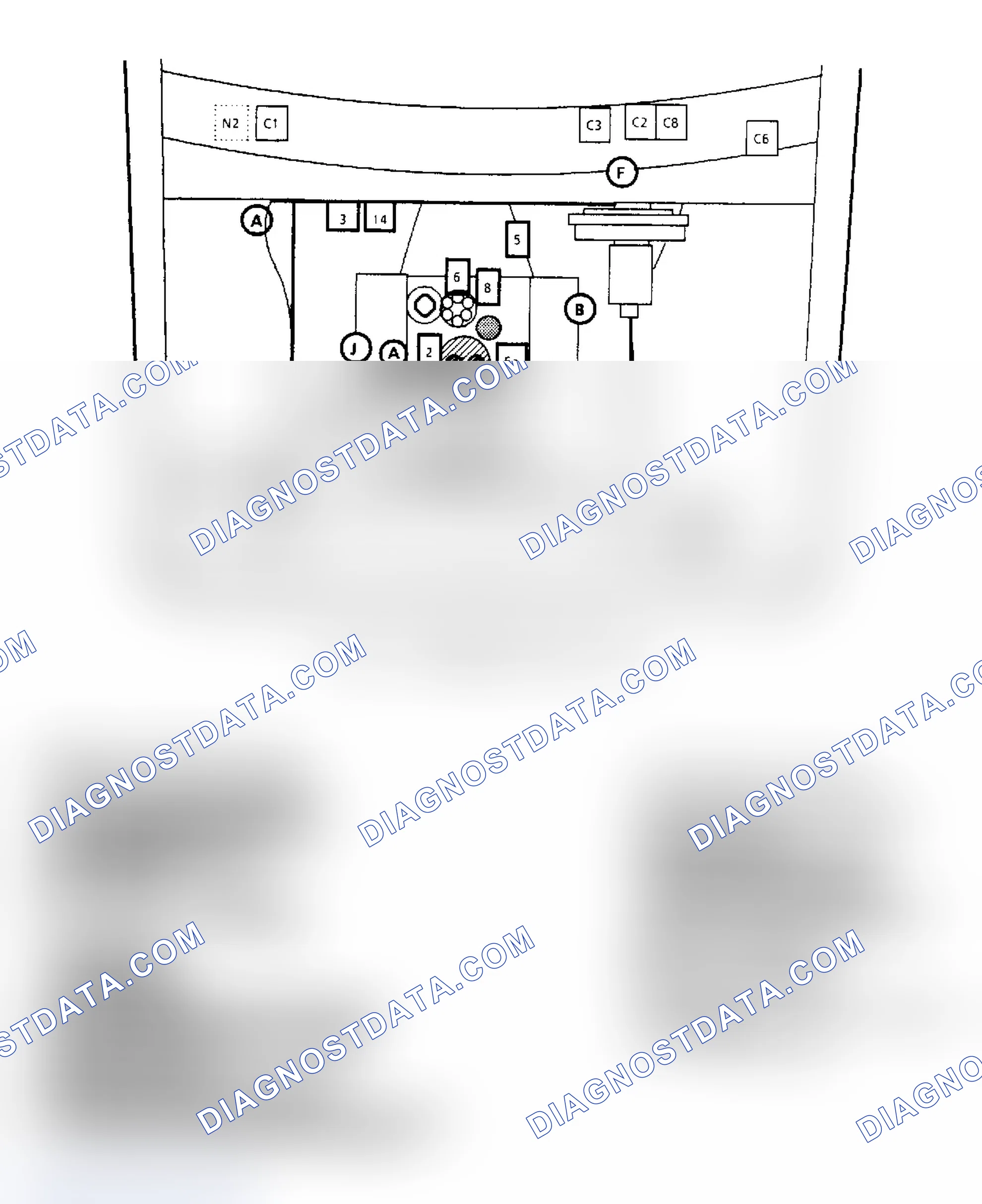 Scheme 170: Component Locations for "C/K" Series 5.0L & 5.7L