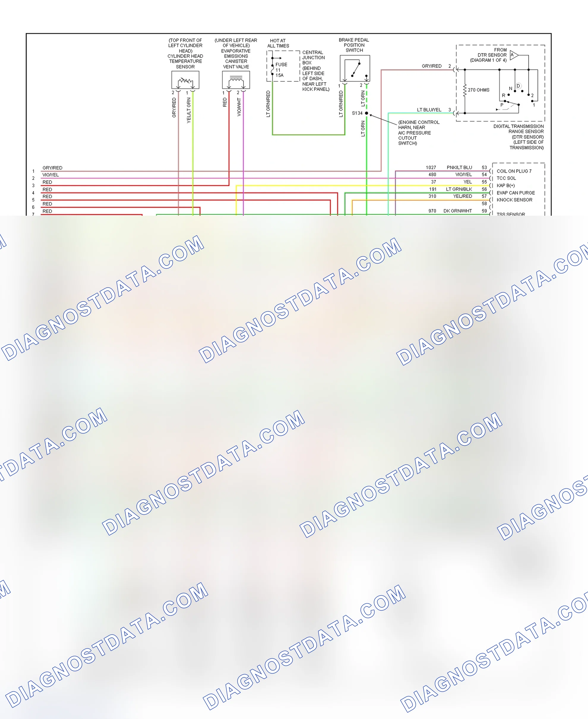 Scheme 44: PCM Wiring Diagram (Econoline - E350 & E450 Super Duty - 6.8L - 4 Of 4)