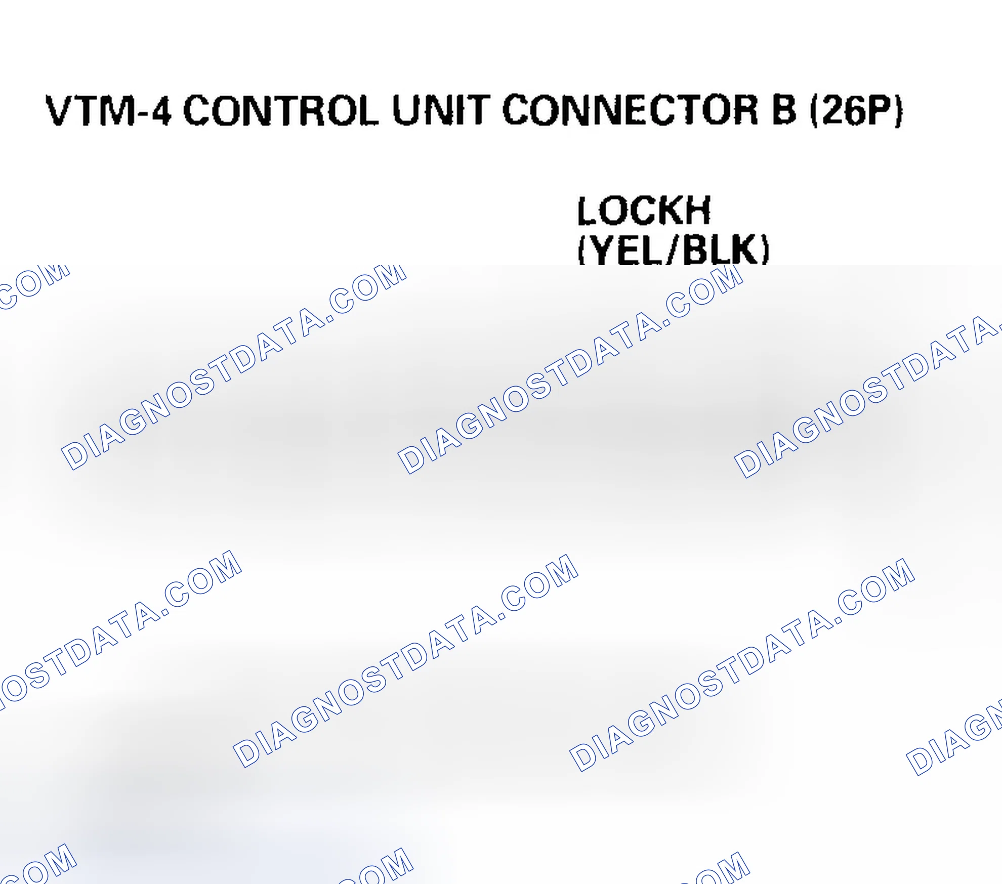 Scheme 98: The VTM-4 LOCK indicator comes on when the ignition switch is turned ON (II), and does not go off