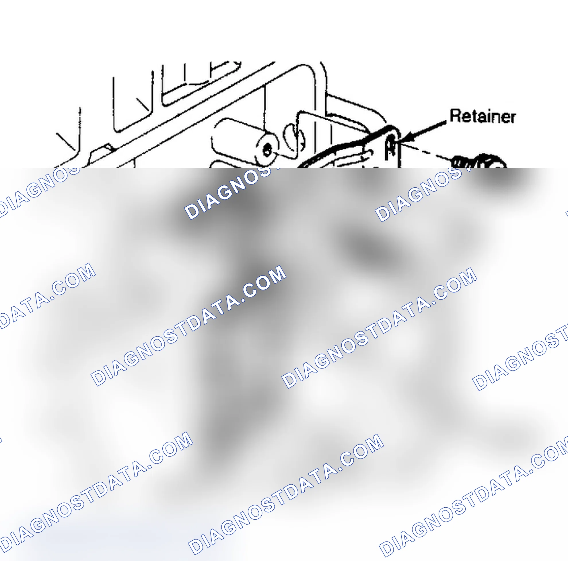 Scheme 4: Exploded View of Lifter Retainer Assembly Lifter, guide and retainer shown.