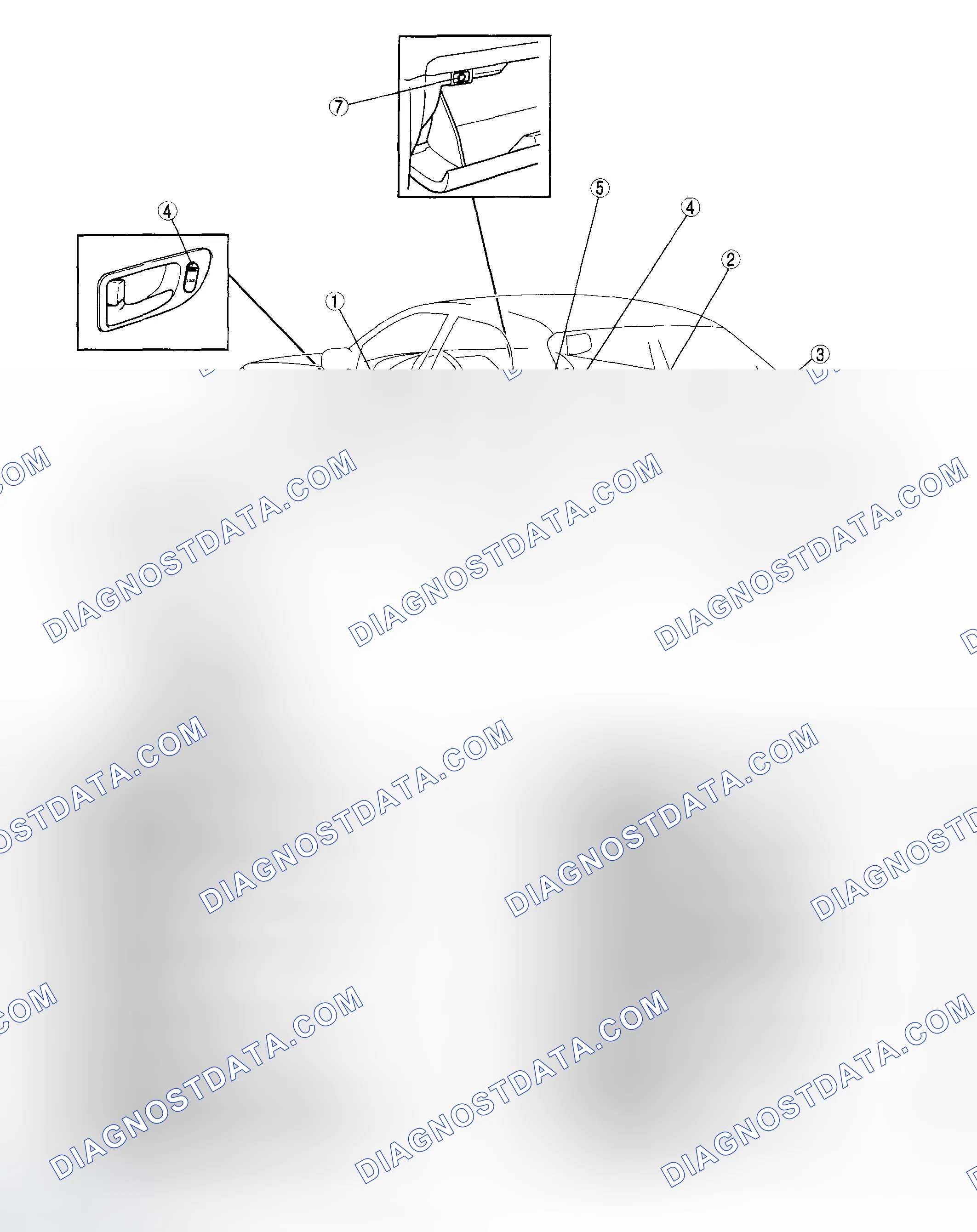 Scheme 39: POWER DOOR LOCK SYSTEM LOCATION INDEX
