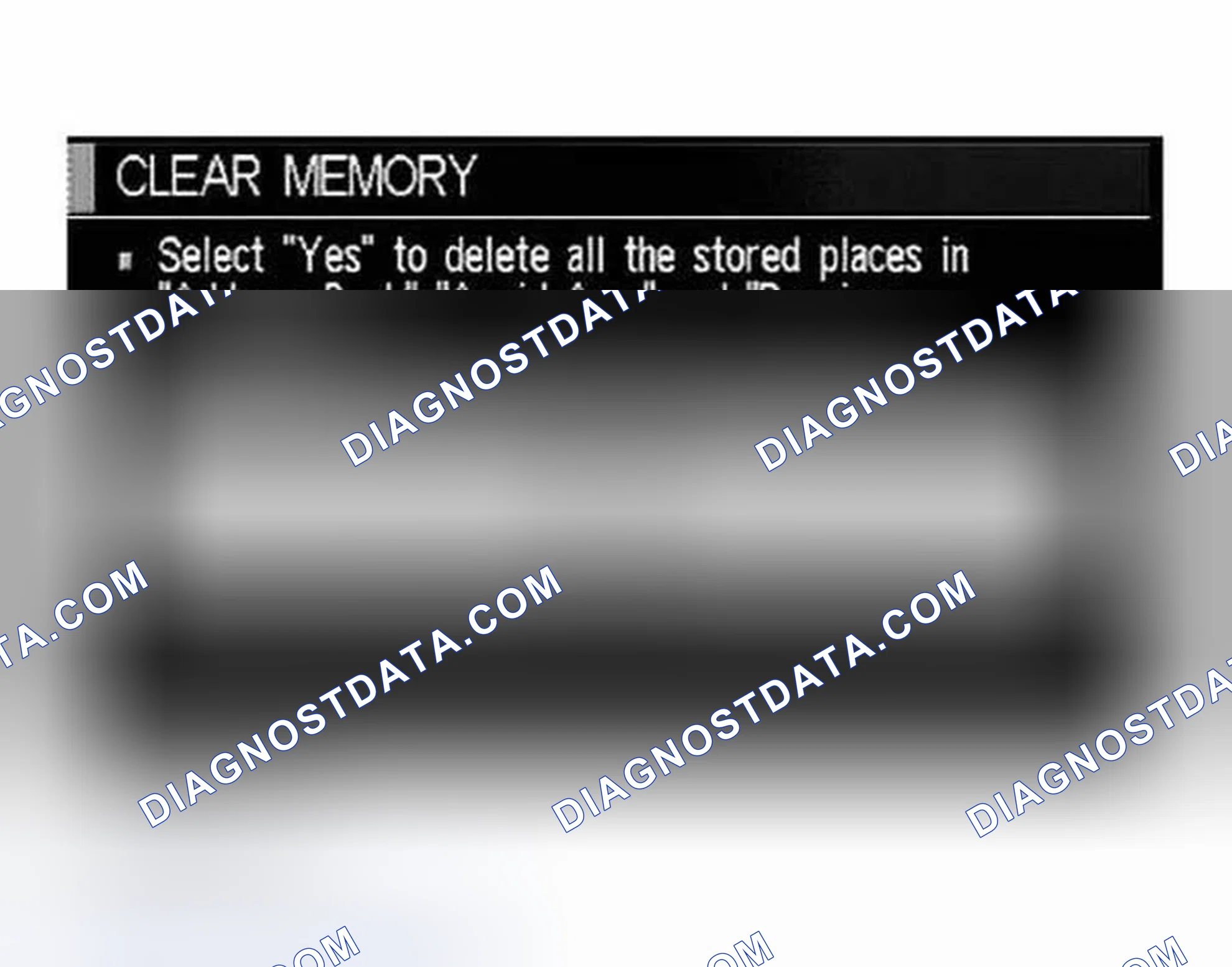 Scheme 251: "CLEAR MEMORY" MODE