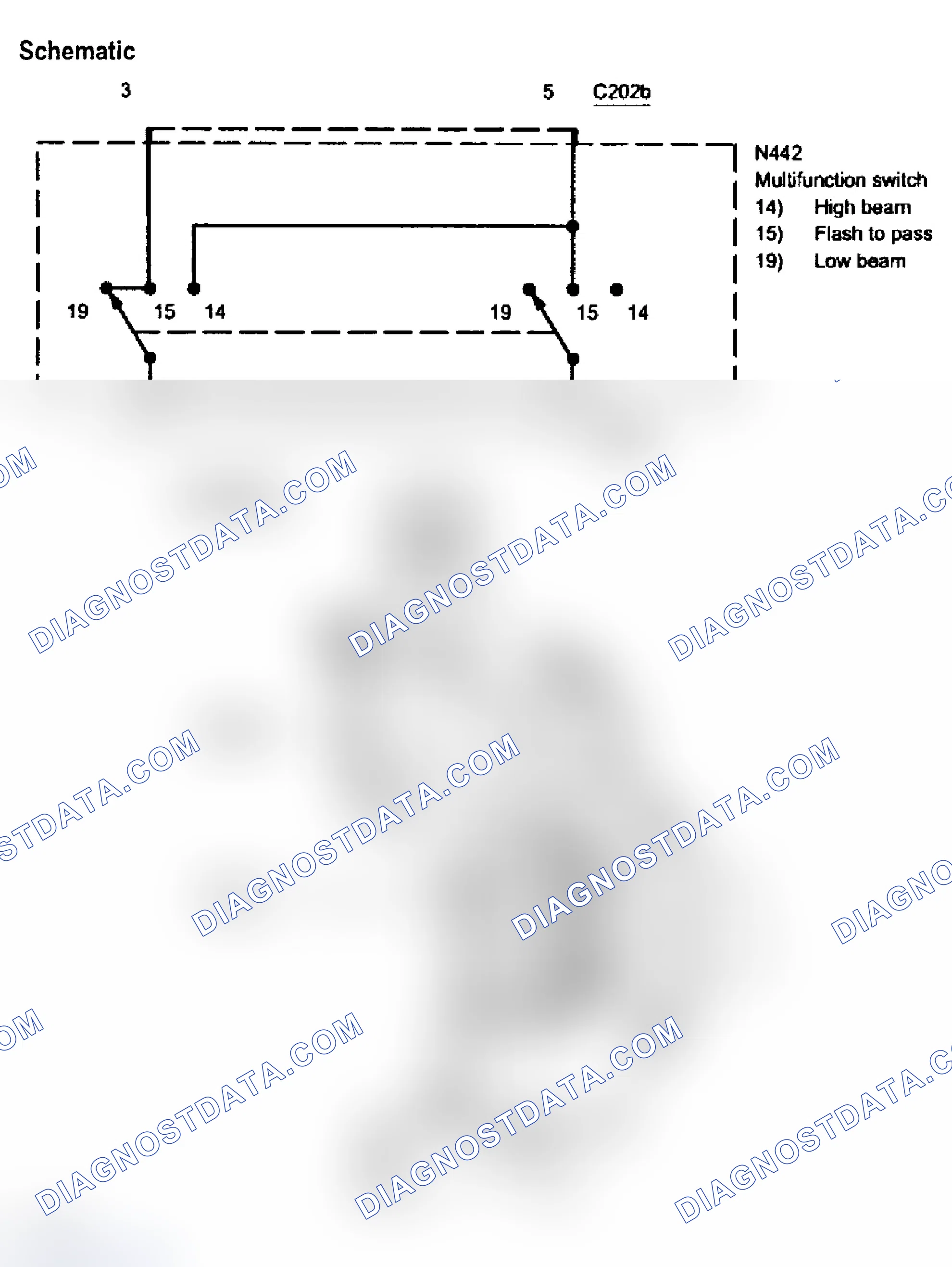 Scheme 7: Multifunction Switch, Lamp Portion