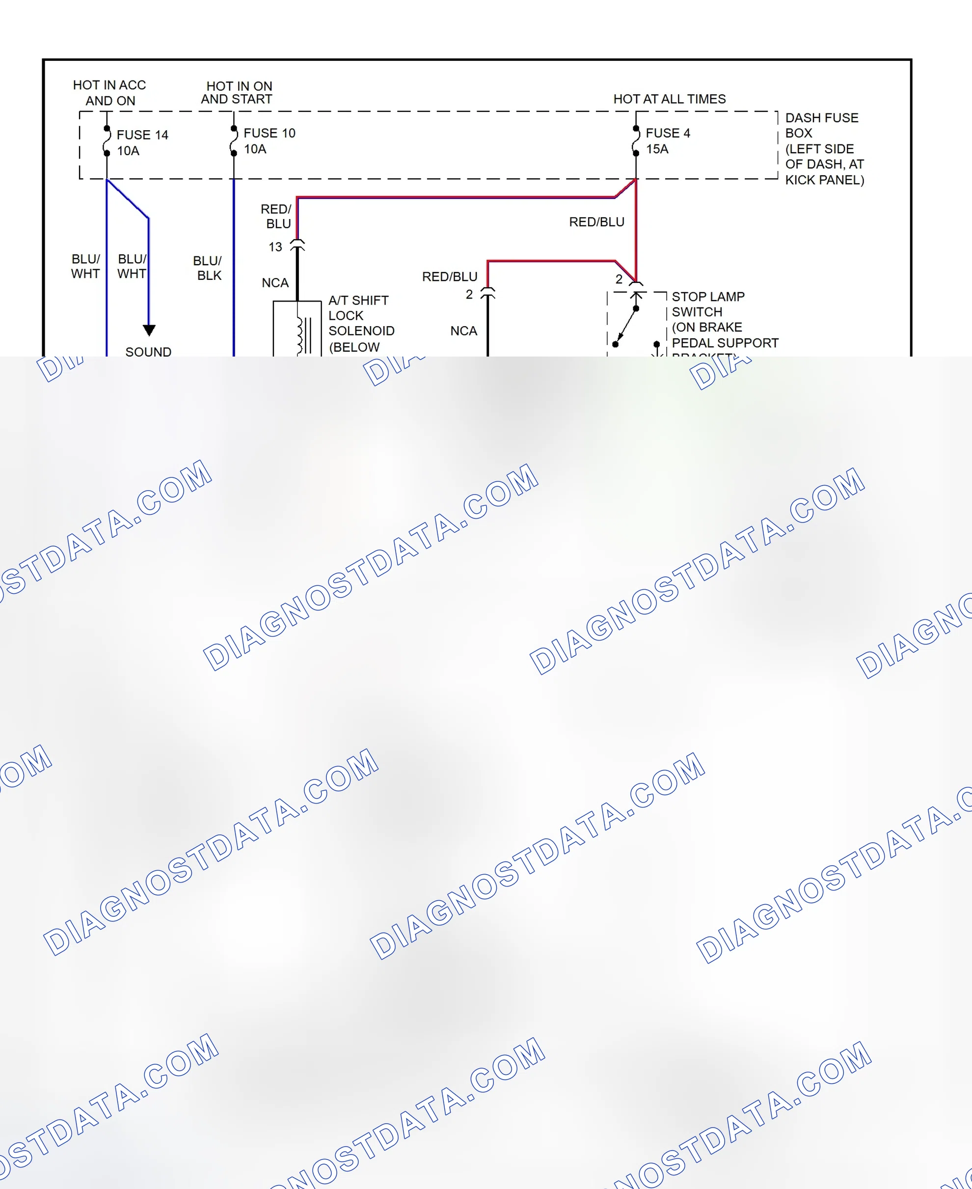 Scheme 76: Shift Interlock System Wiring Diagram (1997 Accent)