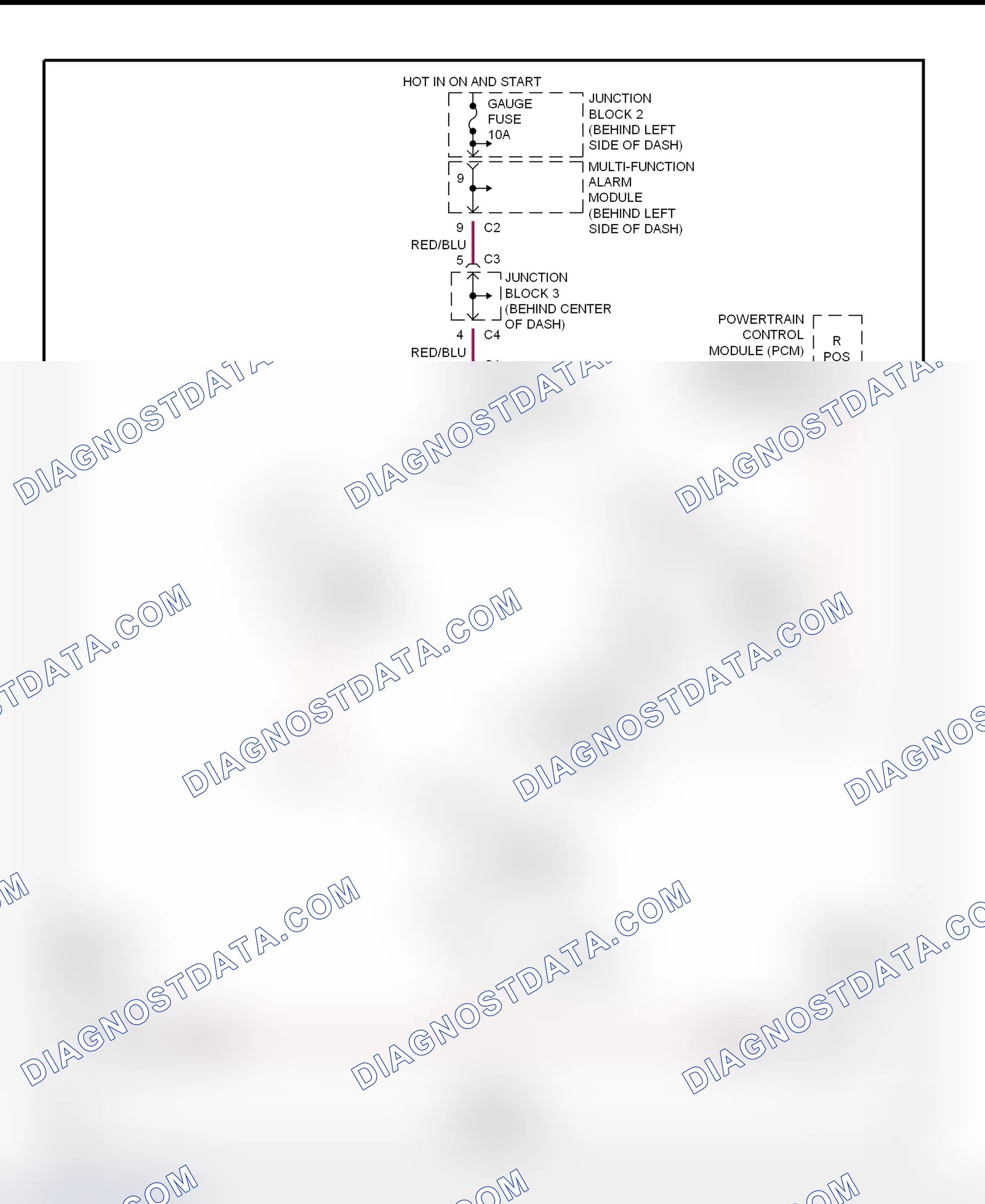Scheme 68: Back-Up Lights Wiring Diagram (Prizm)