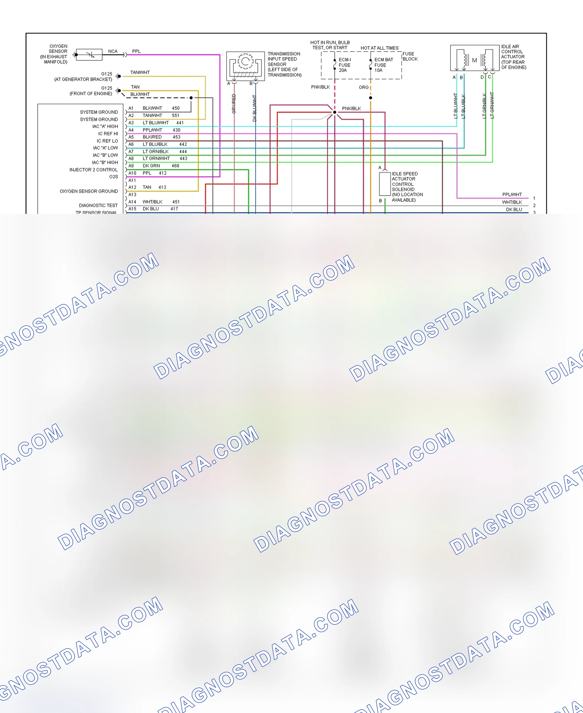 Scheme 261: Wiring Diagram ("P" Series - Cutaway - 7.4L - 1 Of 3)