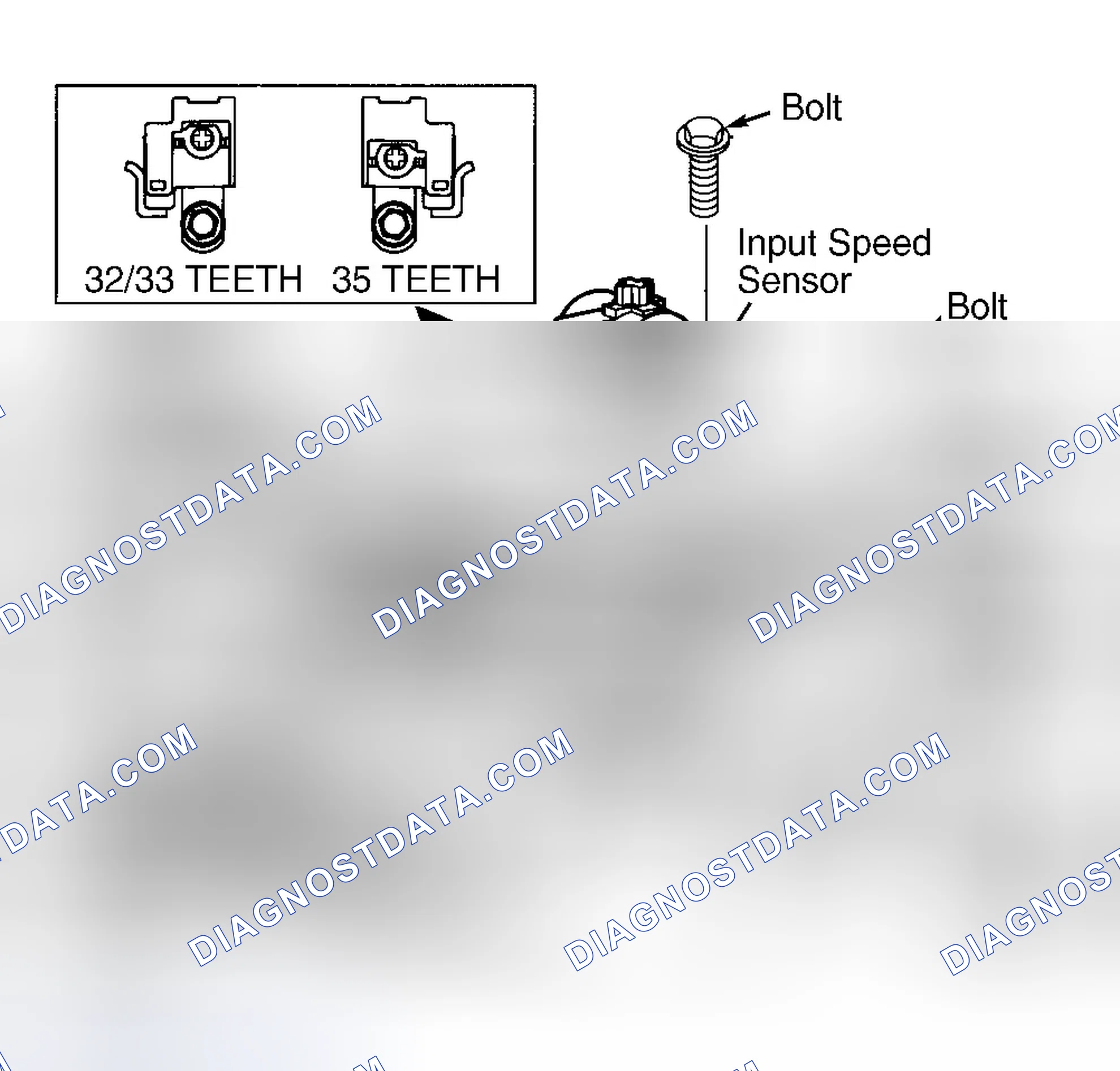 Scheme 35: INPUT SPEED SENSOR & WIRING HARNESS