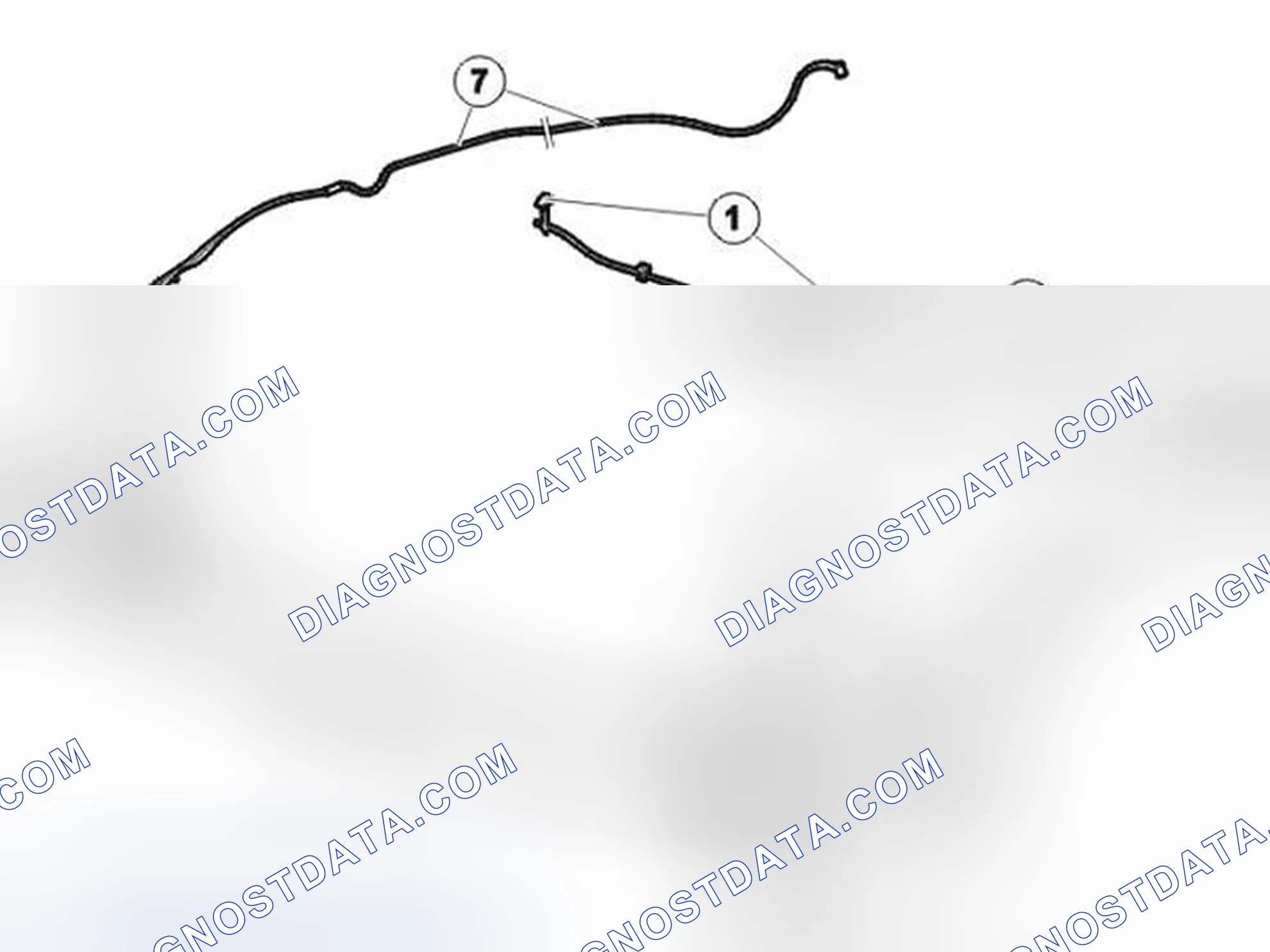 Scheme 288: WASHER SYSTEM, 5 CYLINDER ENGINES
