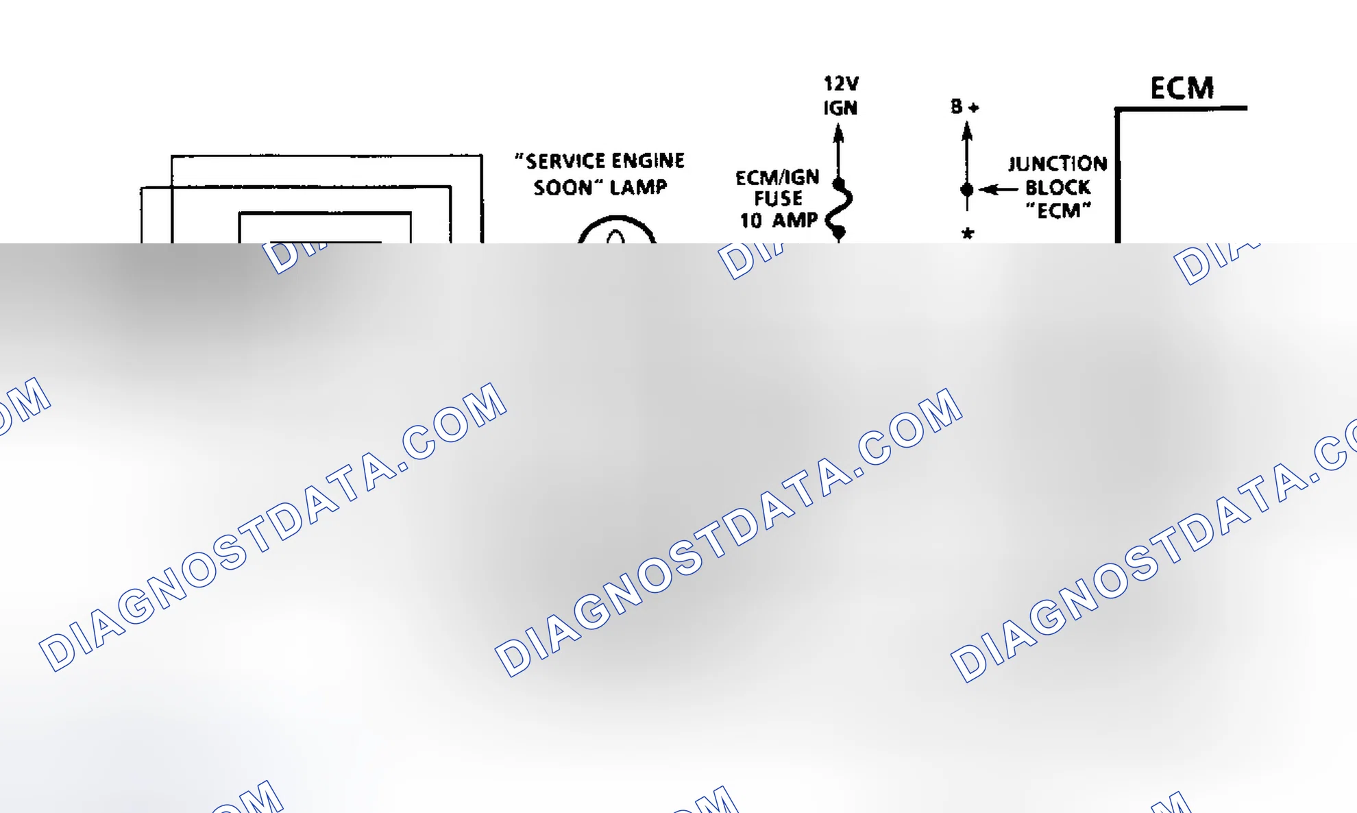 Scheme 7: Diesel Fuel Injection Diagnostic Circuit Schematic (Except Commercial Van & Van)