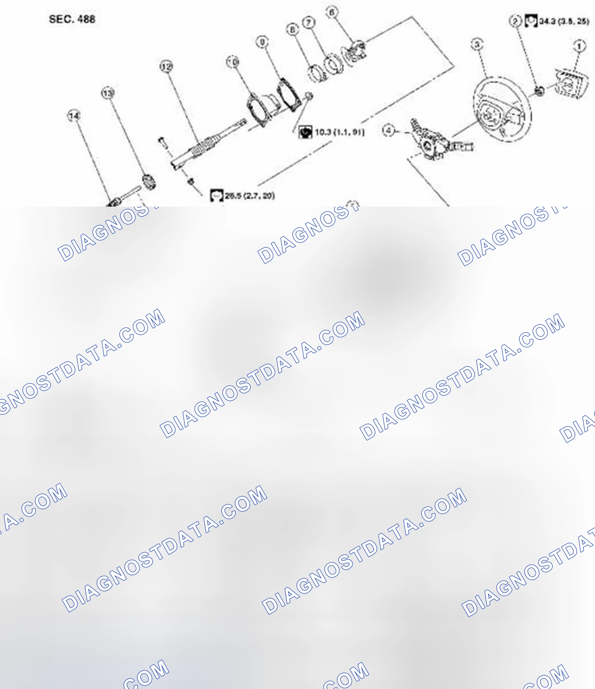 Scheme 6: Steering Column: Removal and Installation