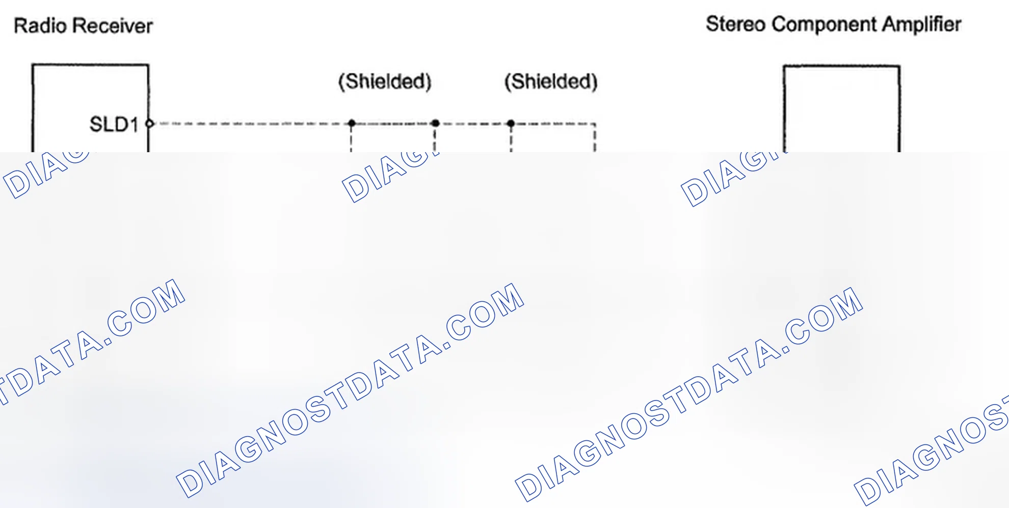 Scheme 36: Cellular Phone Voice Circuit Between Radio Receiver And Stereo Component Amplifier - Wiring Diagram