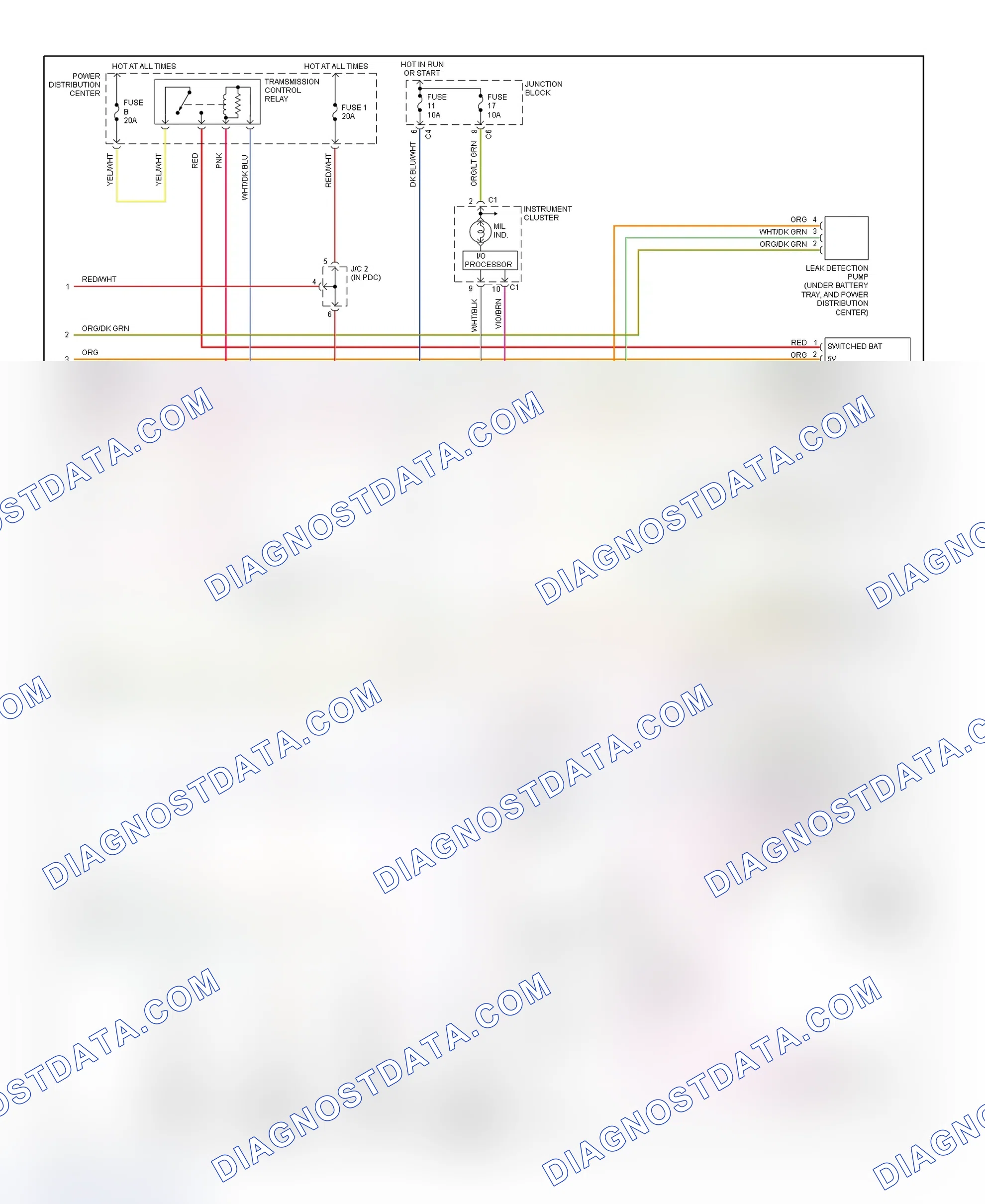 Scheme 39: PCM Wiring Diagram (Durango - 3.9L, 5.2L & 5.9L - 3 Of 3)