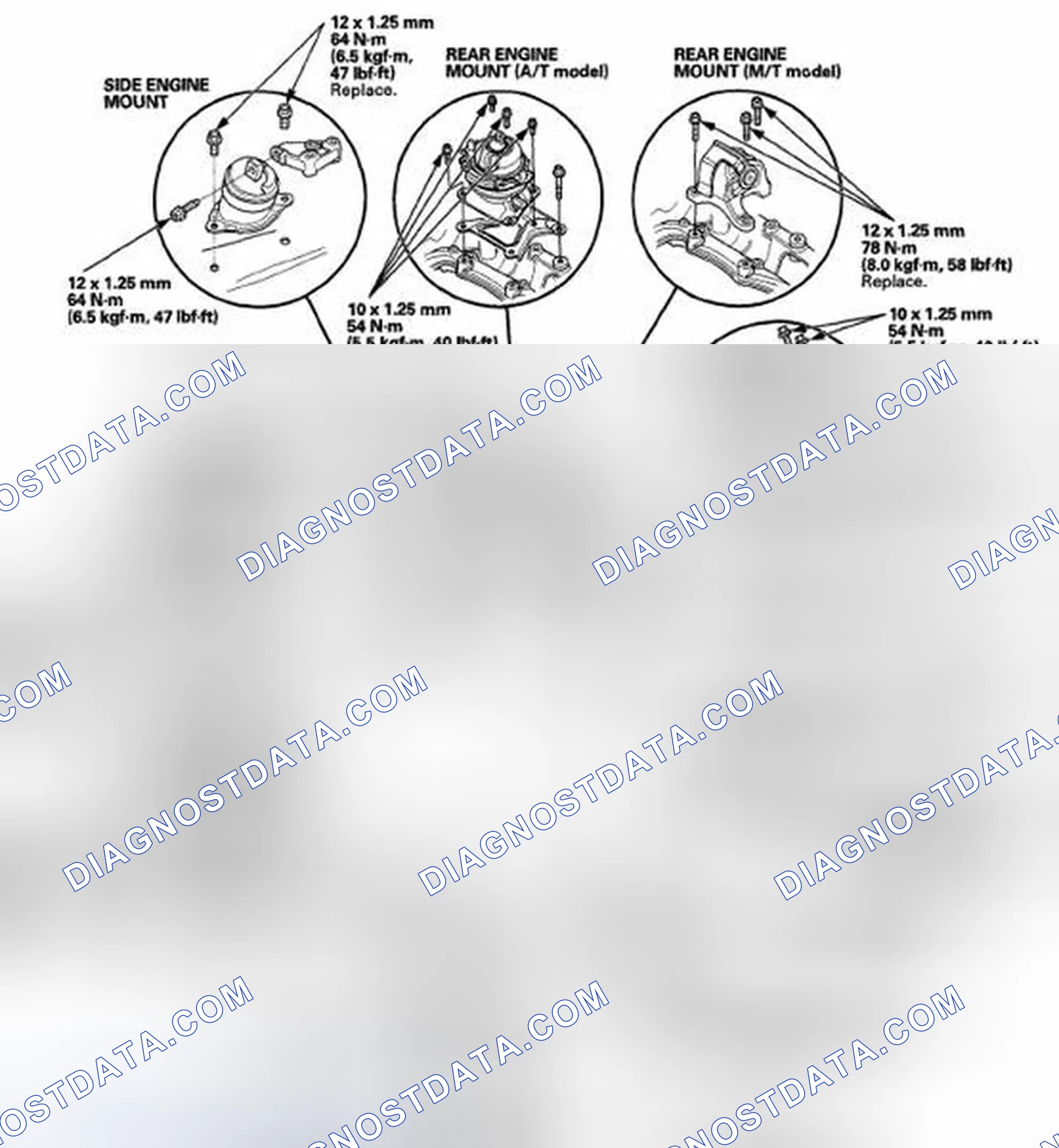 Scheme 432: Engine Mount Replacement