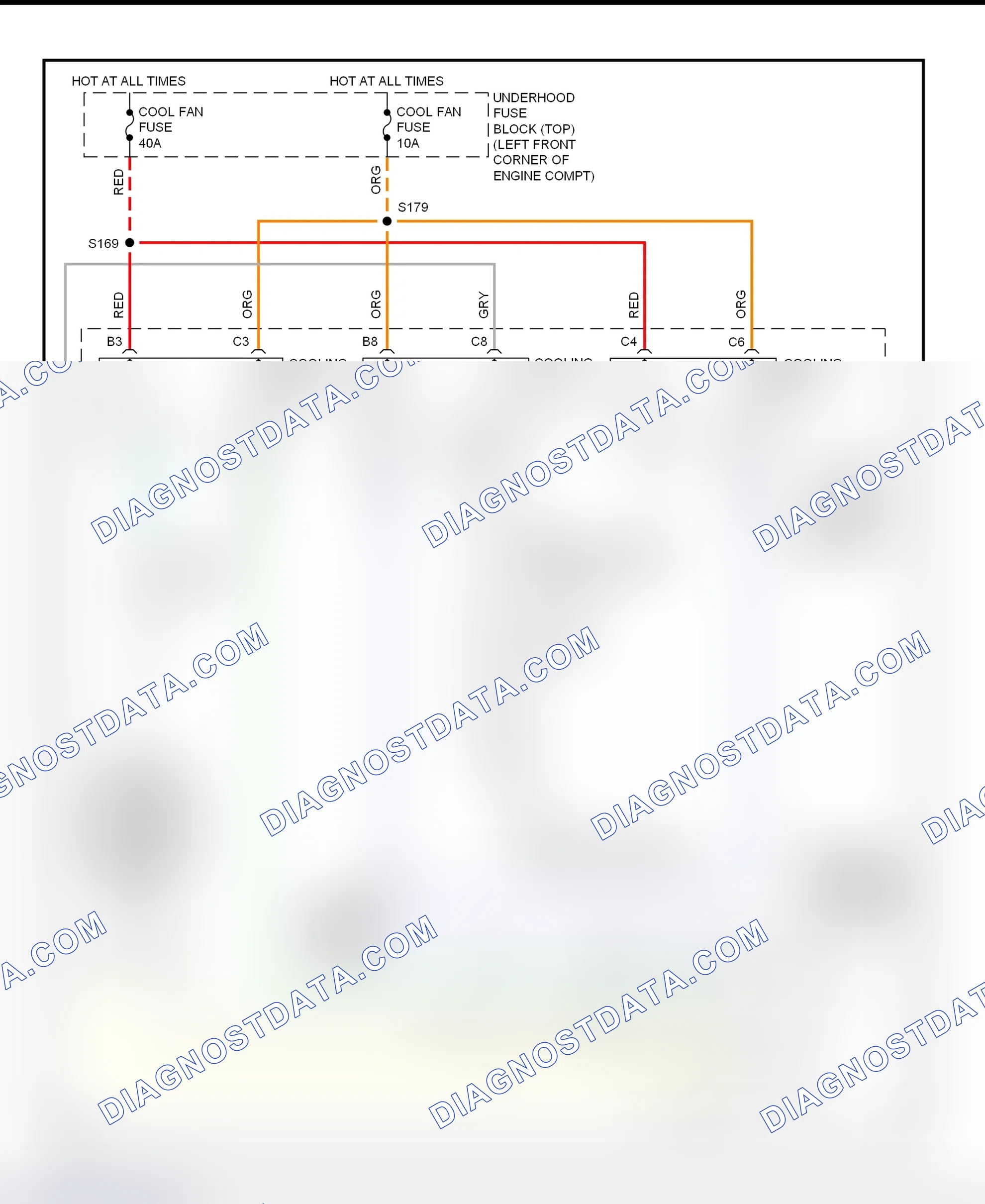 Scheme 5: Electric Cooling Fans Wiring Diagram (Camaro & Firebird)
