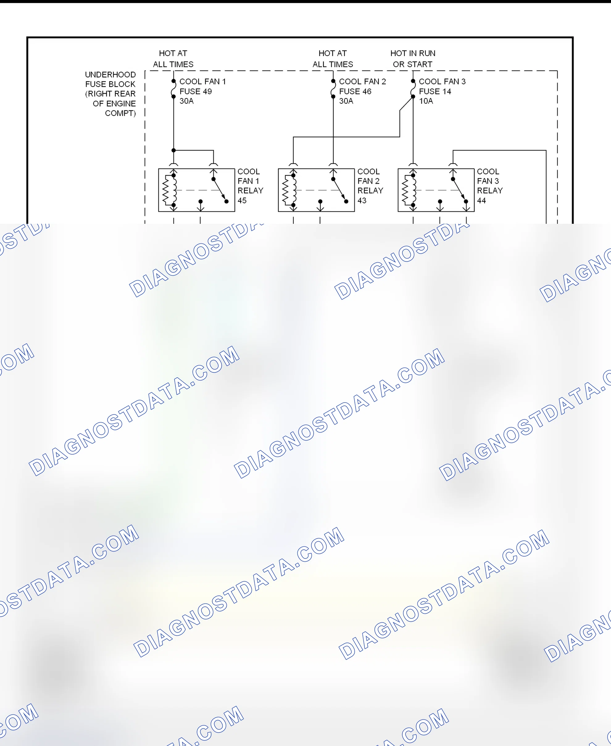 Scheme 7: Electric Cooling Fans Wiring Diagram (Corvette)