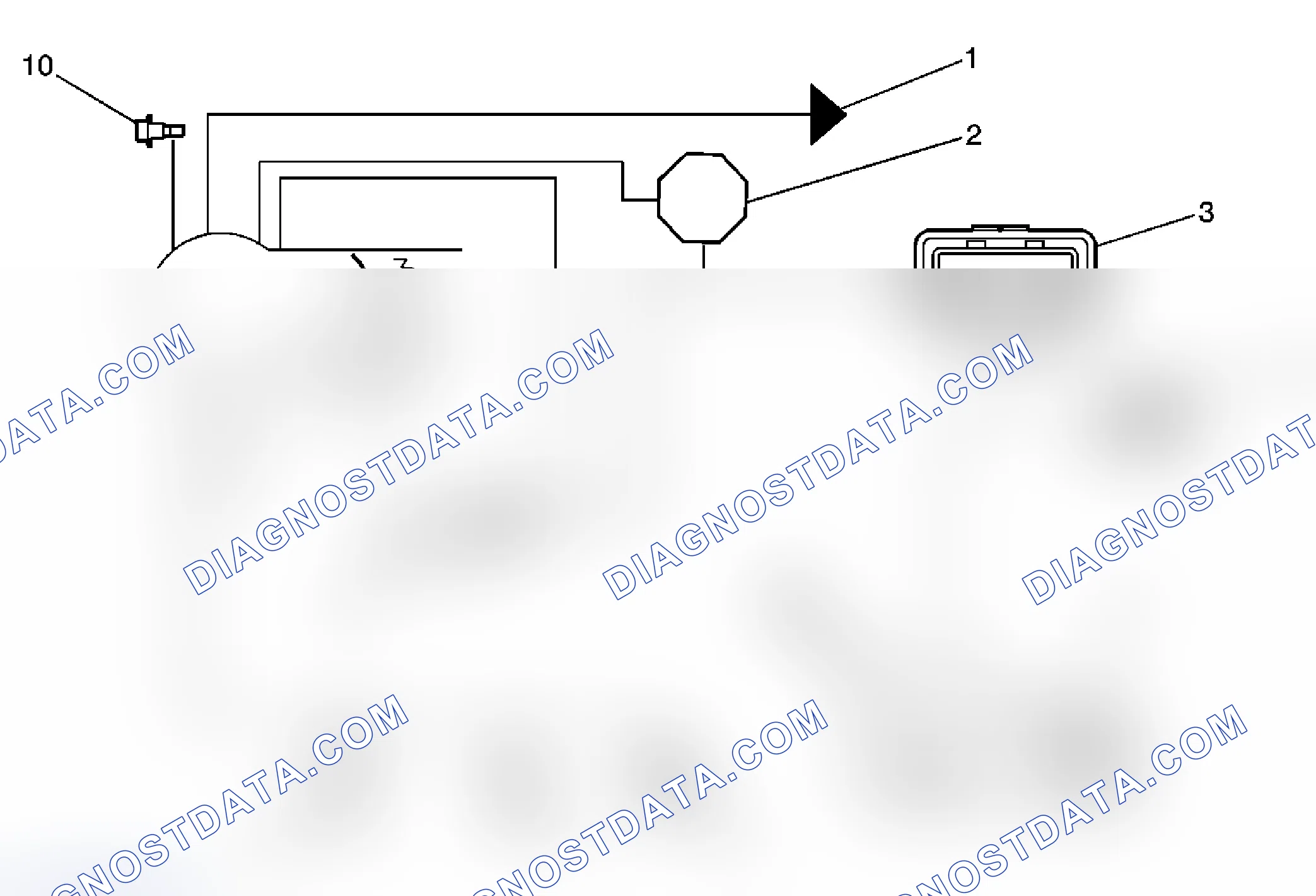 Scheme 1: Emission Hose Routing Diagram