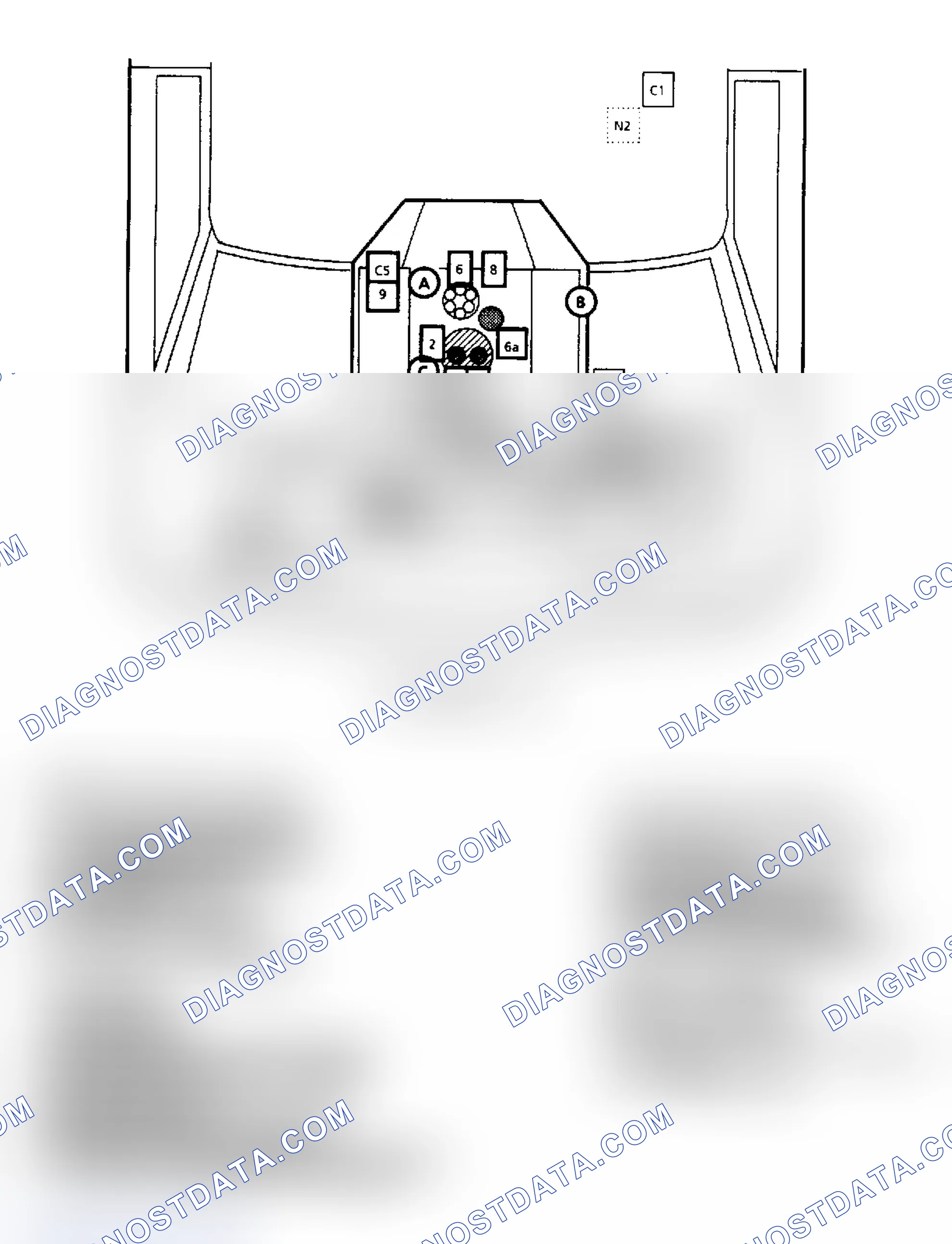 Scheme 168: Component Locations for "G" Series 7.4L