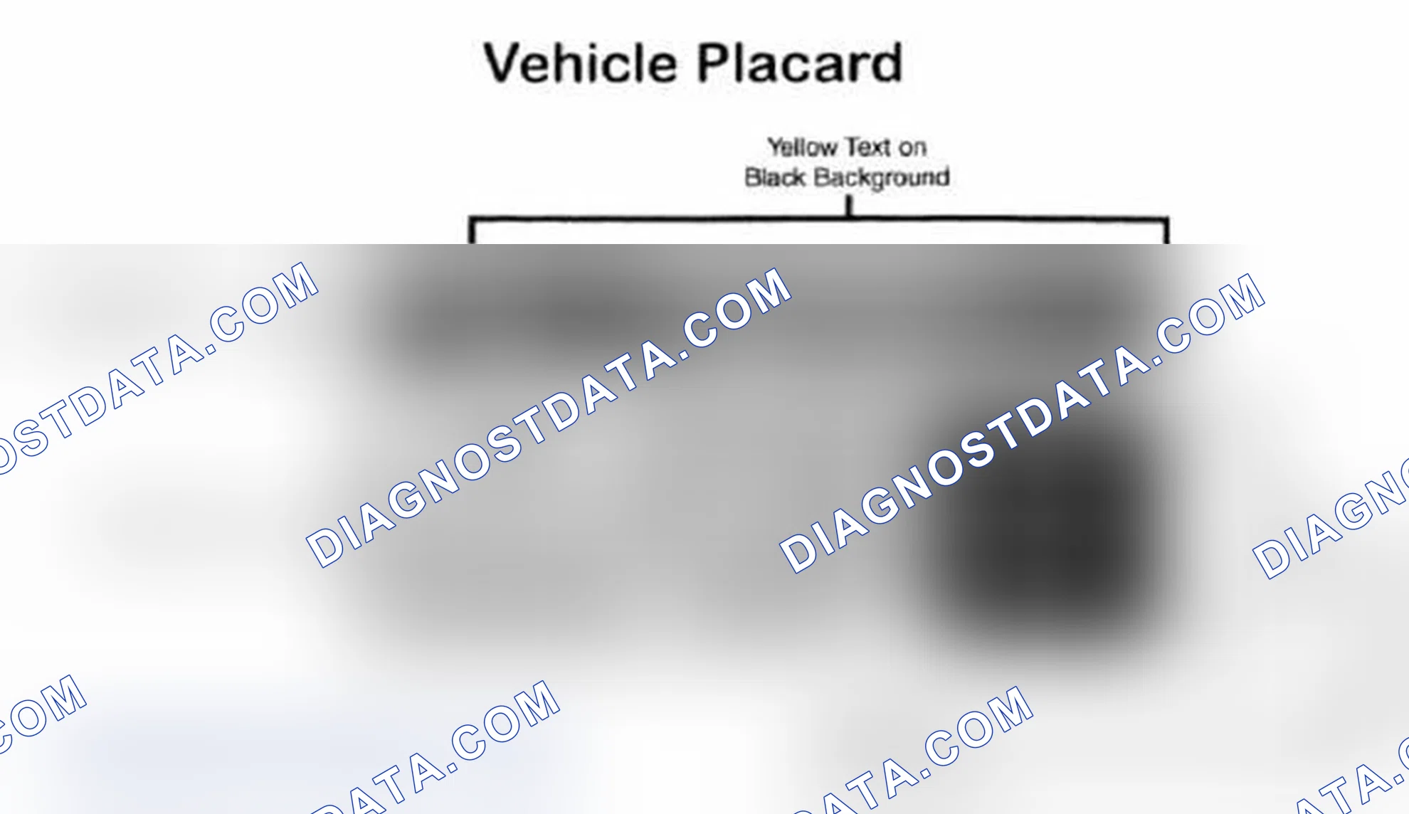 Scheme 28: Vehicle Tire Placard - Typical
