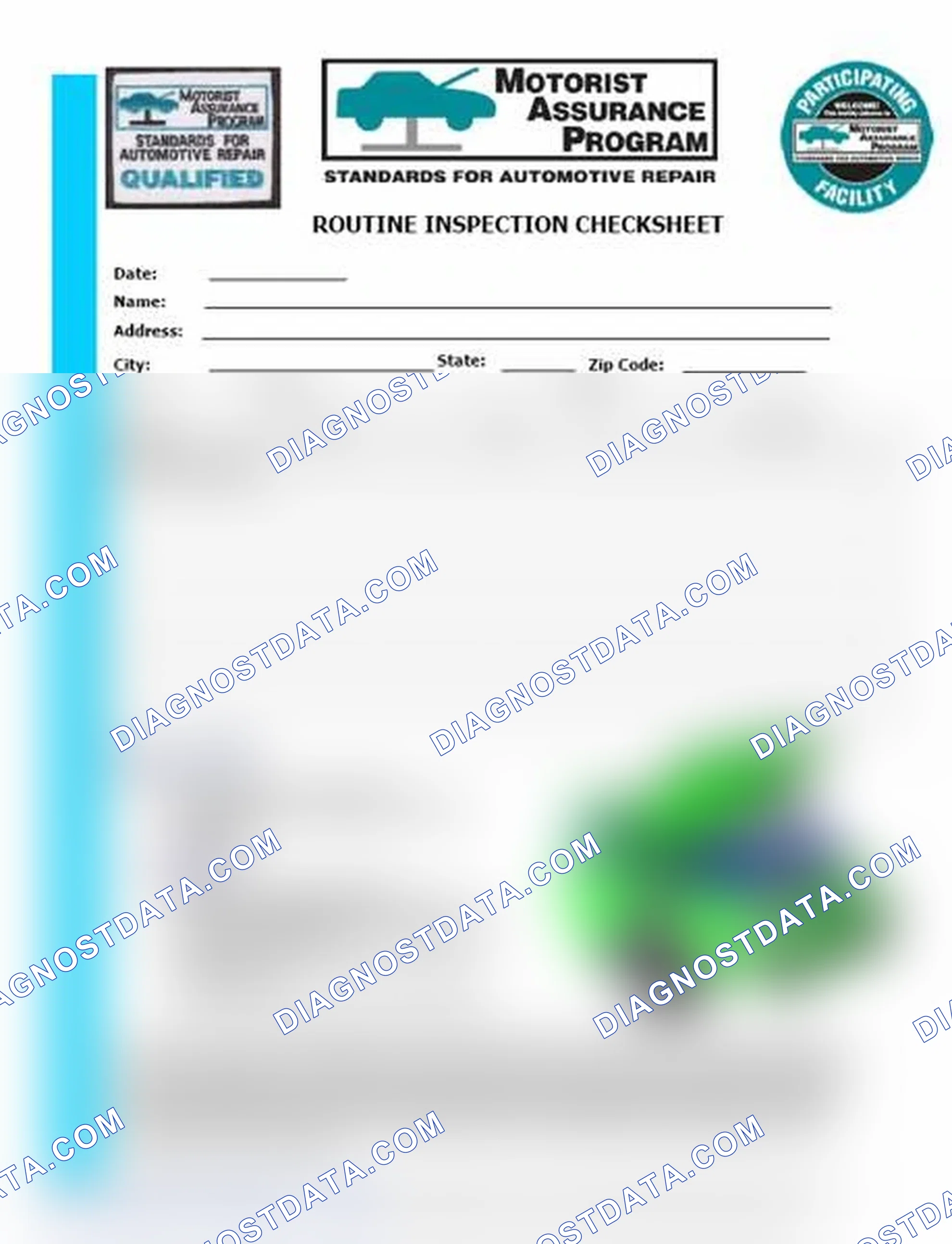 Scheme 26: Routine Inspection Checksheet (1 Of 2)