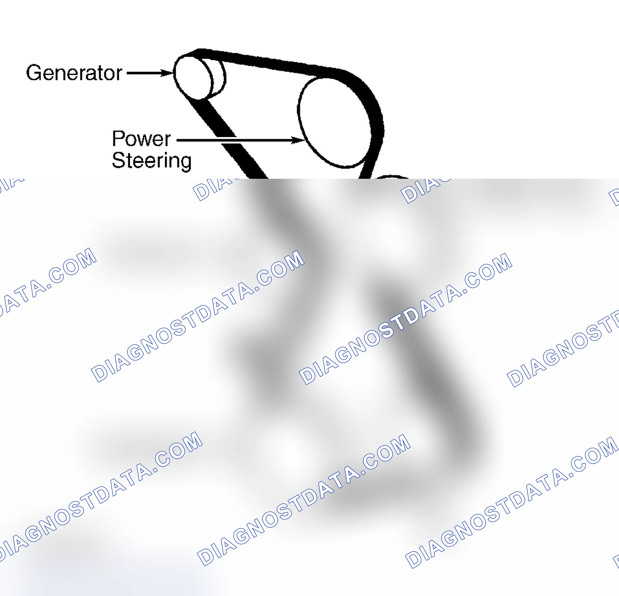 Scheme 13: Serpentine Belt Routing (3.1 "W" Body)