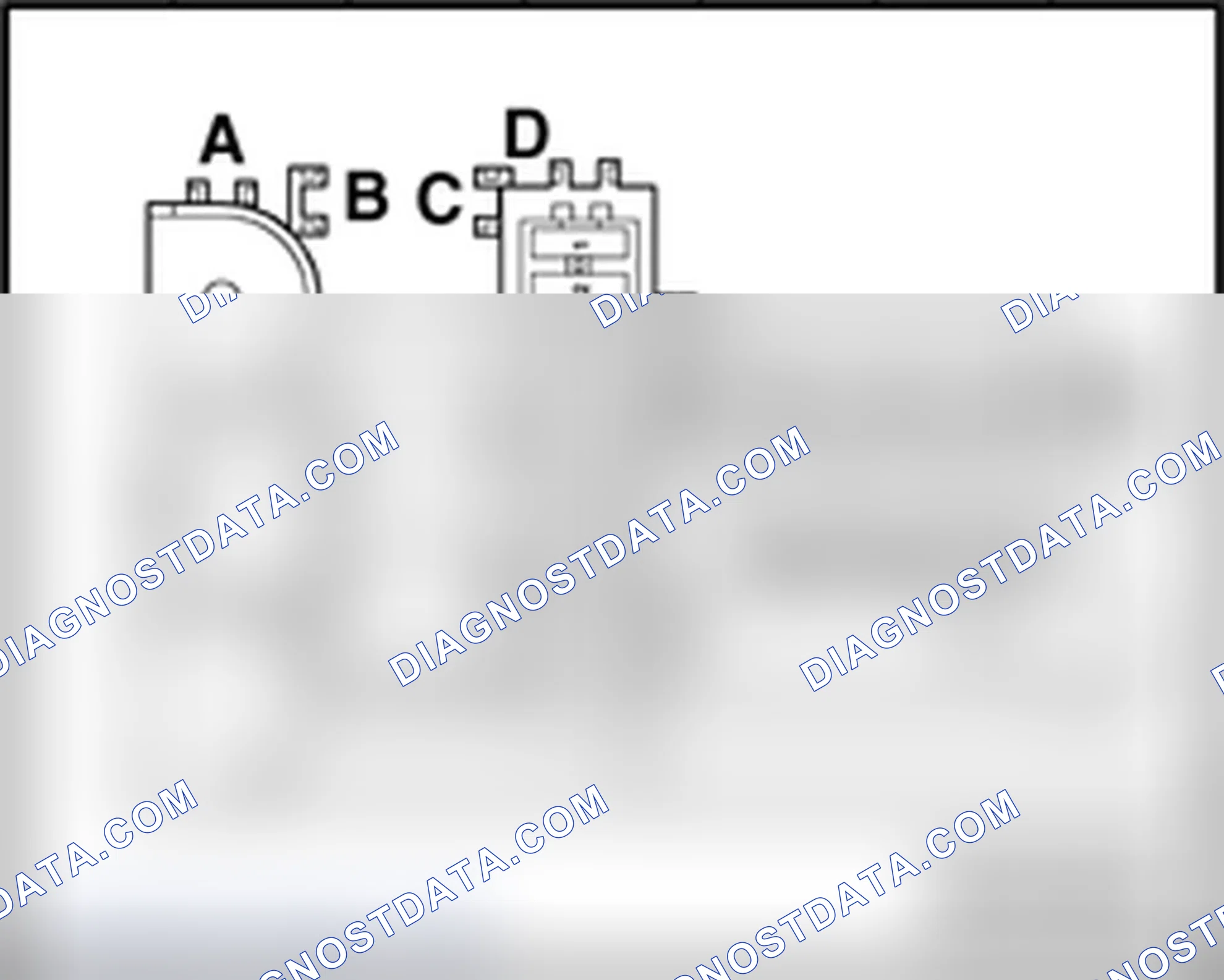 Scheme 795: Relay and fuse holder, in luggage compartment, right side
