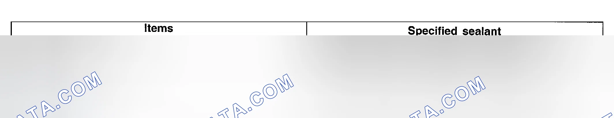 Scheme 5: SEALANTS (A/T)
