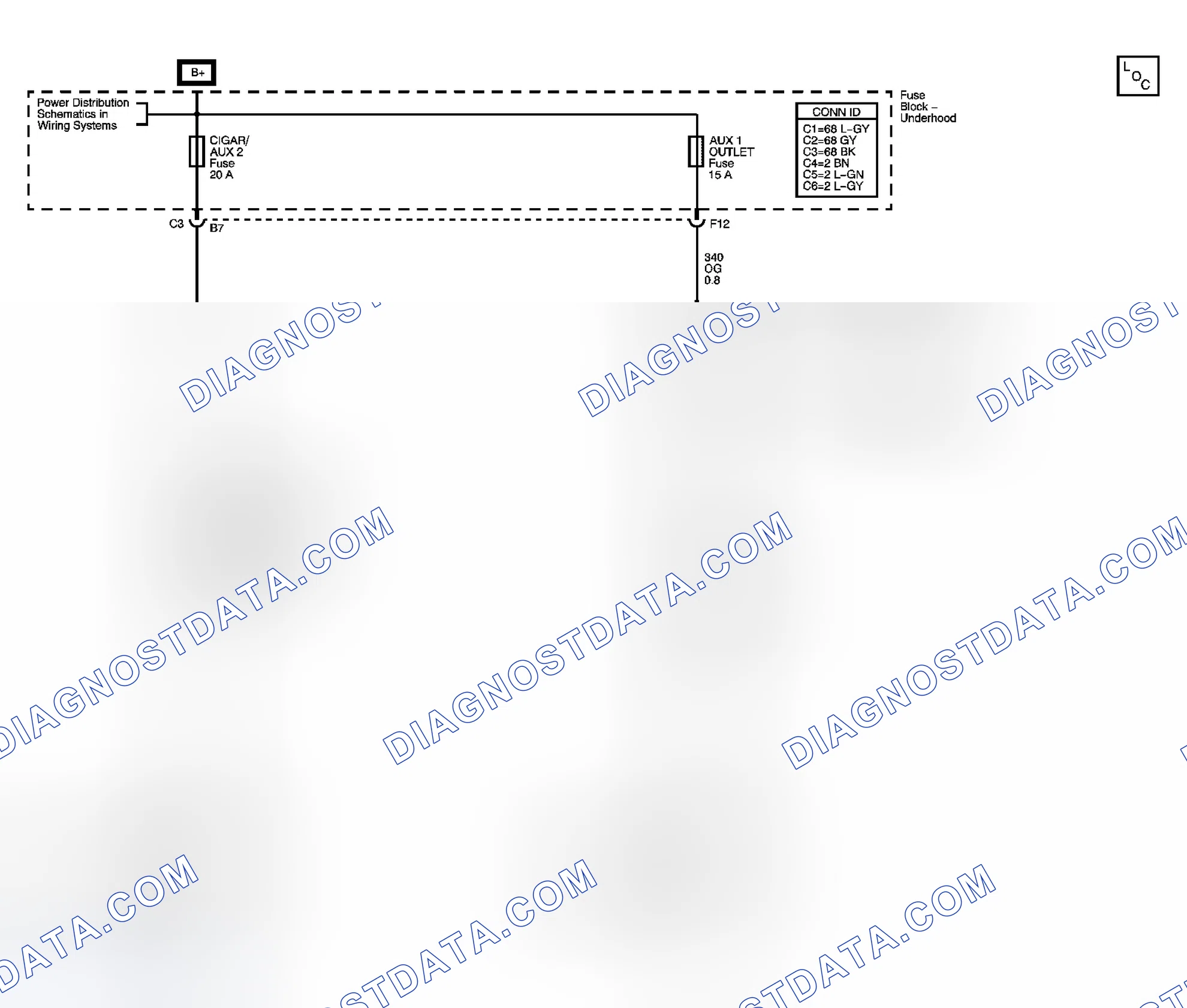 Scheme 71: Cigar Lighter/Auxiliary Outlets Schematics
