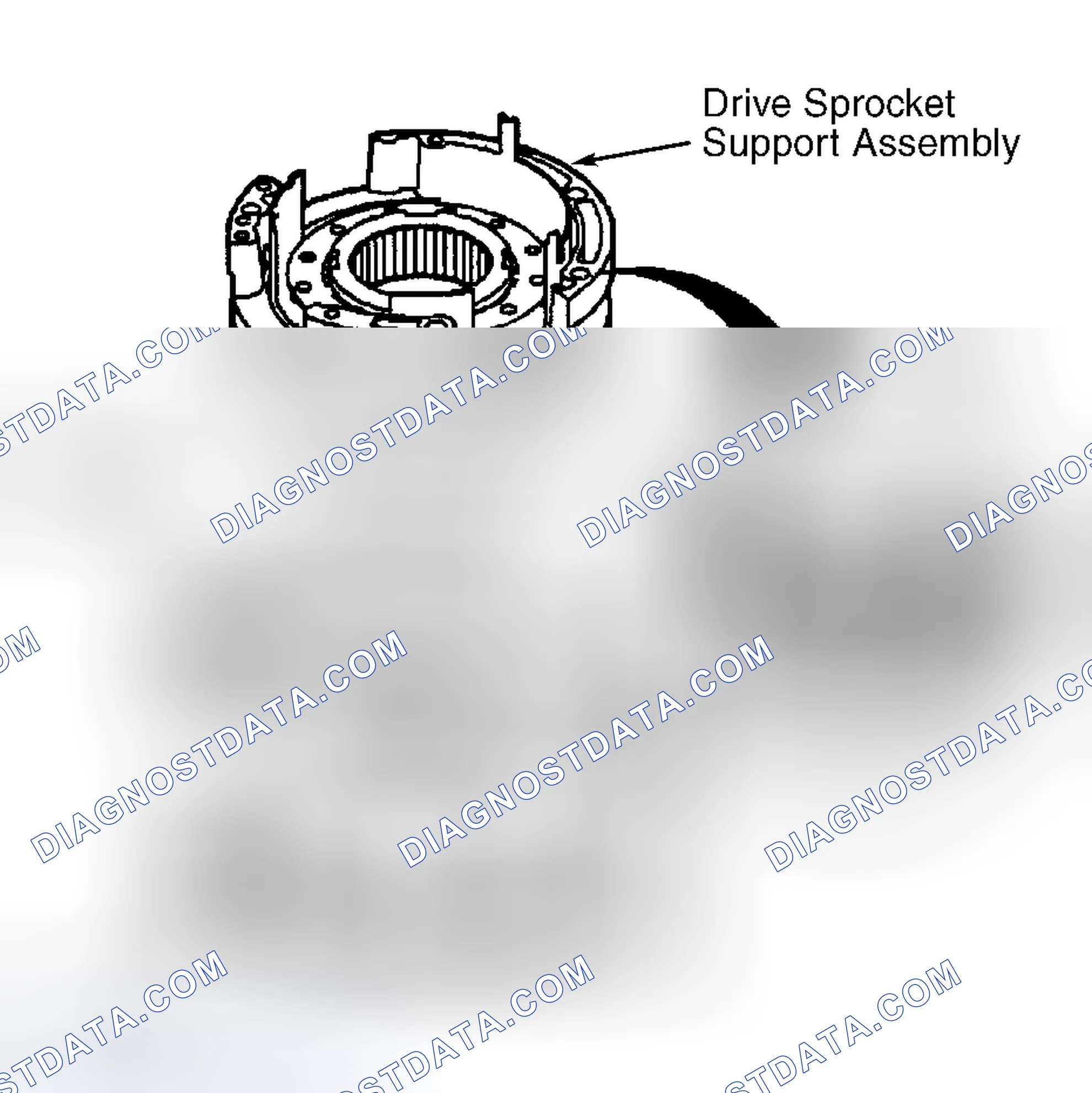 Scheme 52: DRIVEN SPROCKET SUPPORT ASSEMBLY