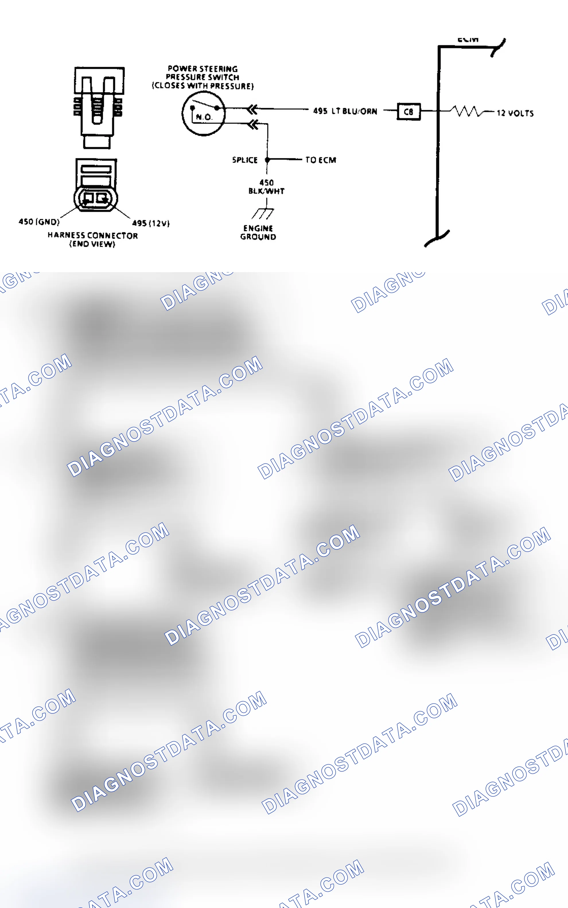 Scheme 140: Power Steering Pressure Switch (2.5L)