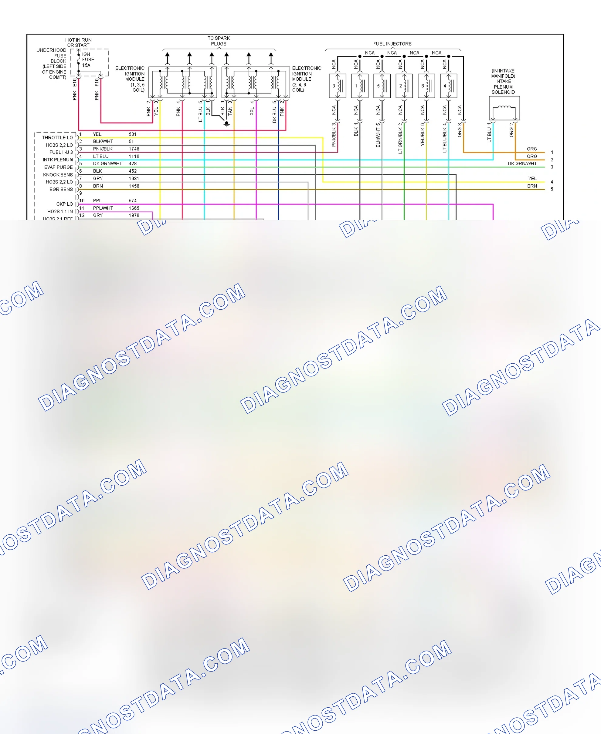 Scheme 163: PCM Wiring Diagram (Saturn LS2 & LW2 - 3.0L - 1 Of 3)