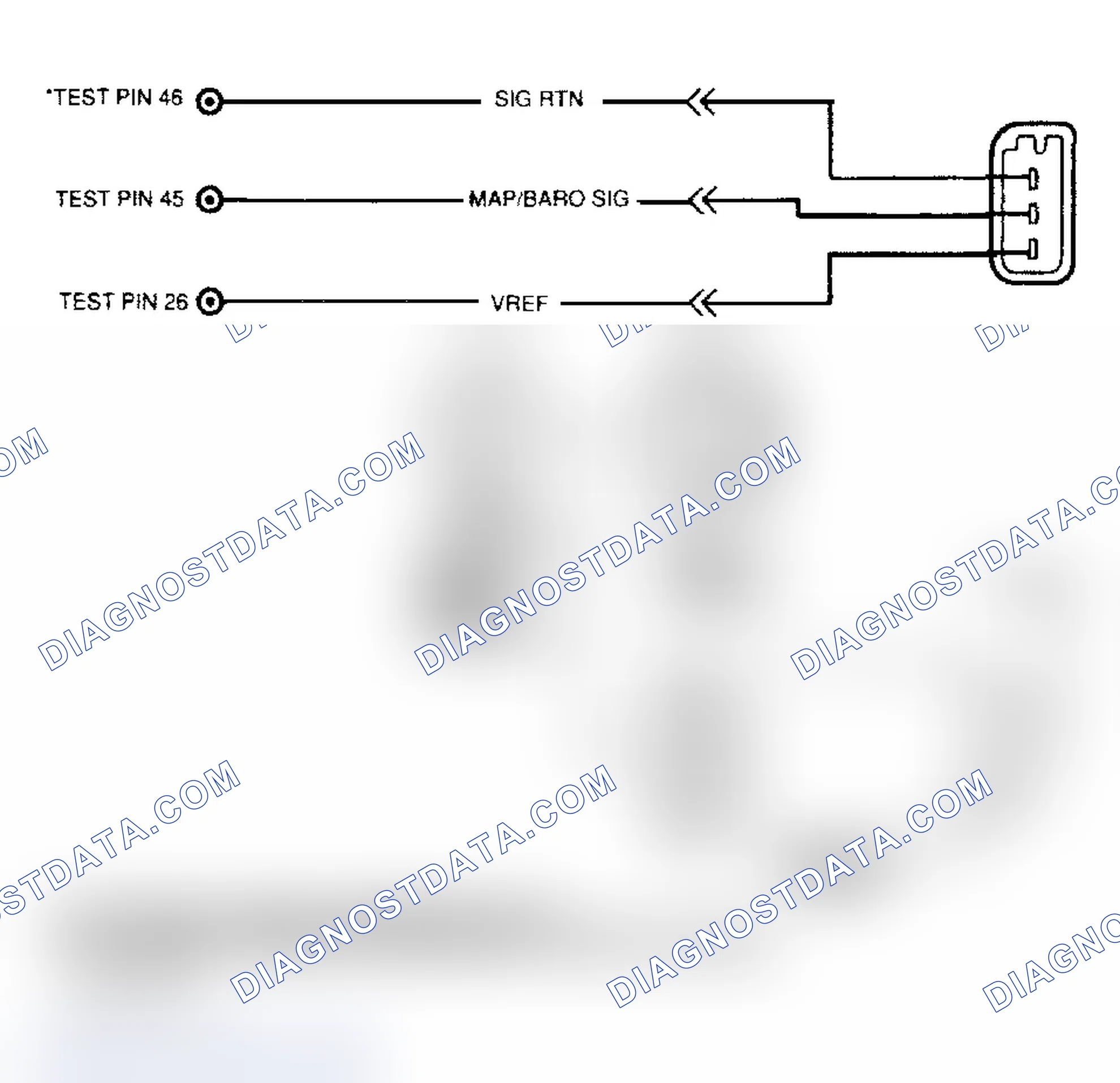 Scheme 27: MAP/BARO Sensor Circuit & Connector ID & Tester Hookup (DF1)