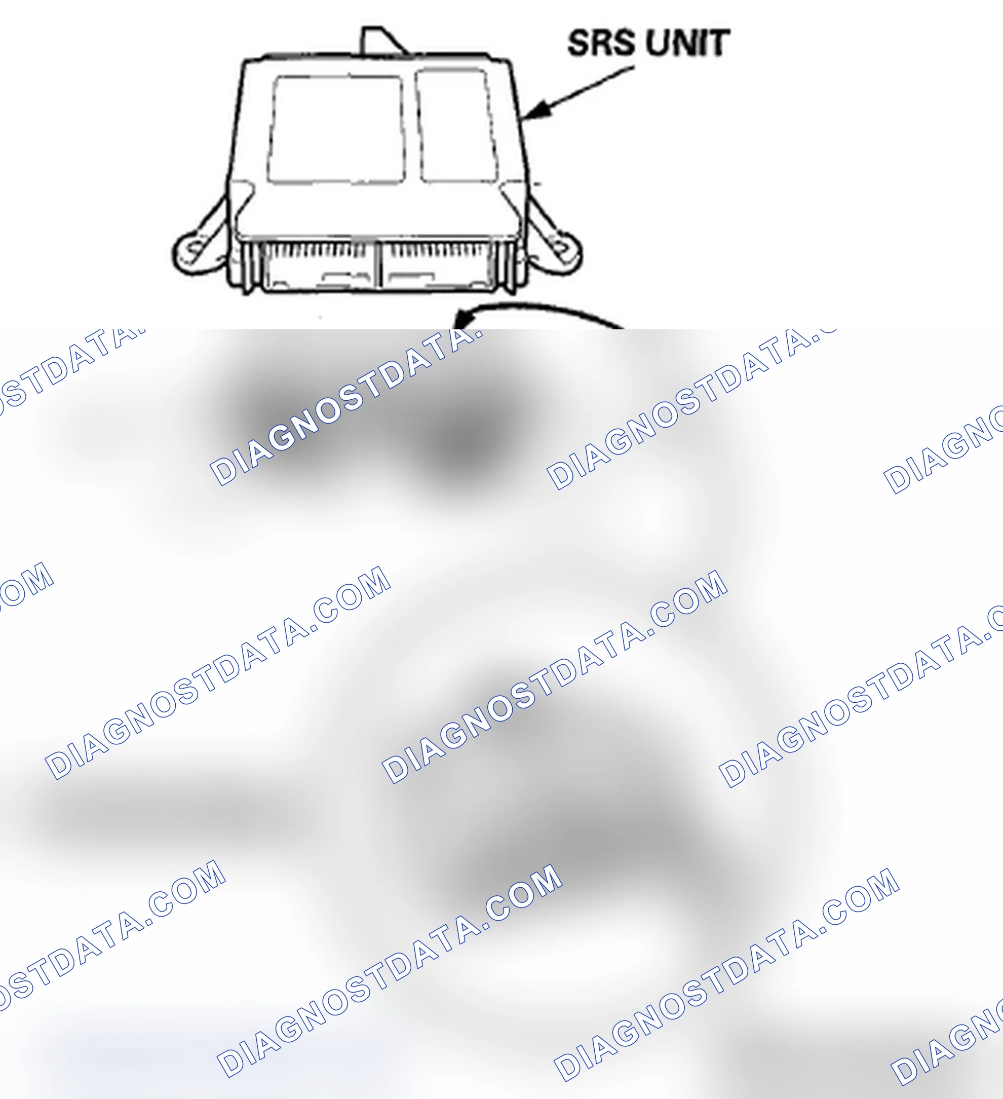 Scheme 285: Opening the SRS Unit Shorting Connectors for Diagnosis
