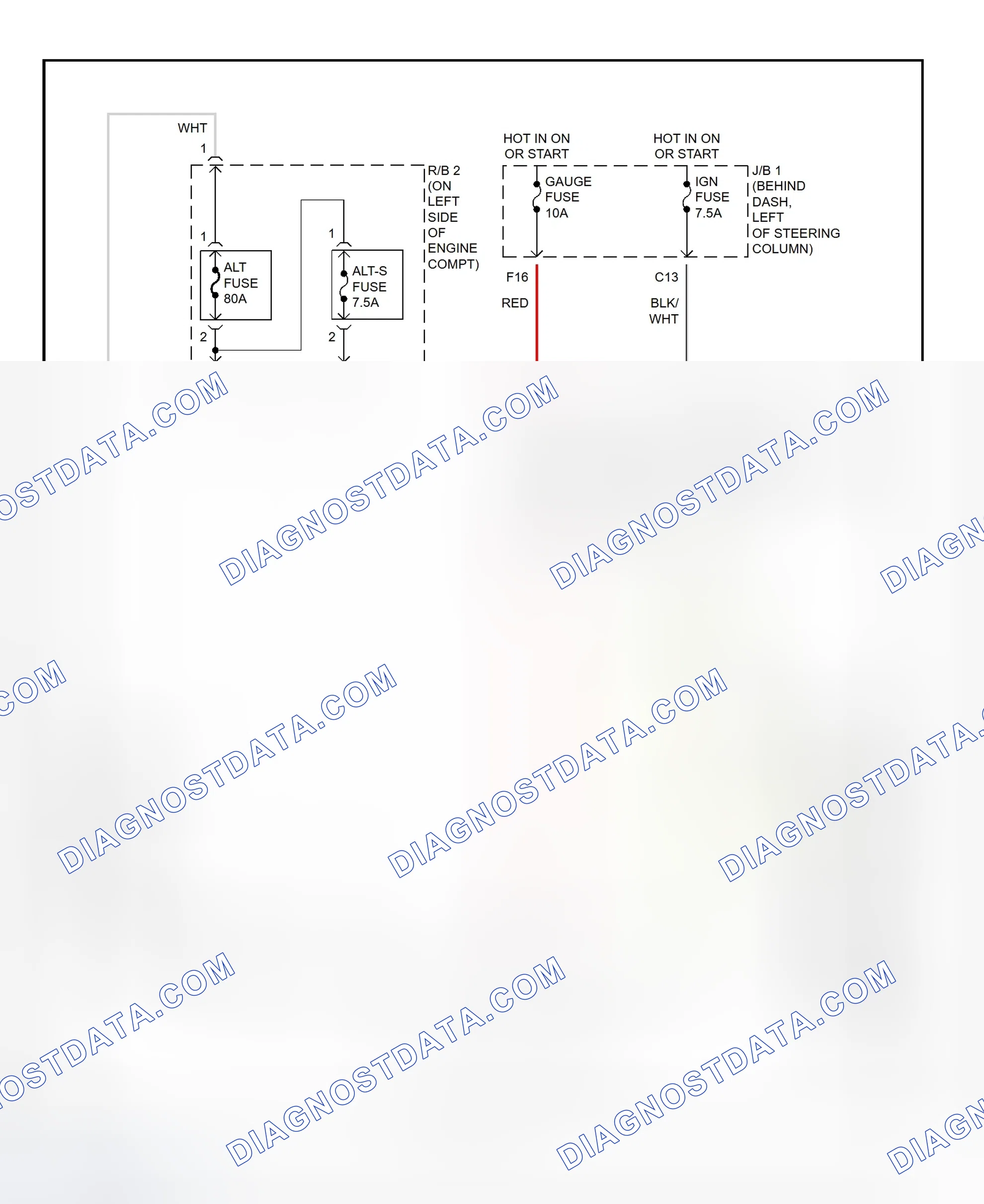 Scheme 10: Charging System Wiring Diagram (Tacoma)