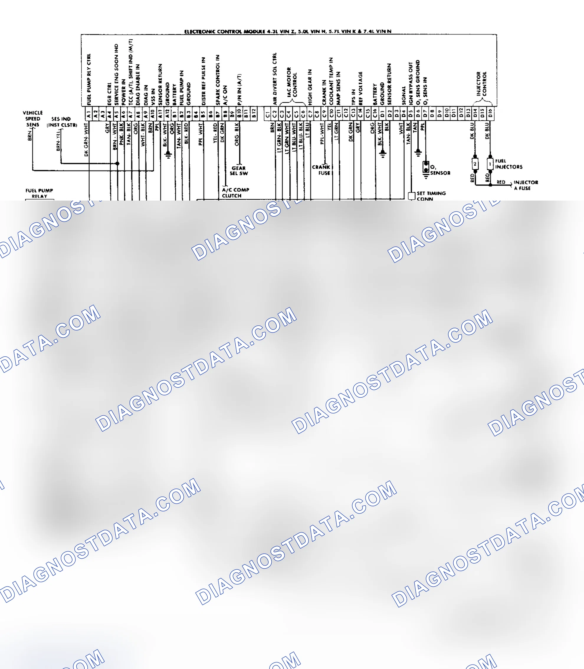 Scheme 159: "C/K" Series (4.3L, 5.0L, 5.7L & 7.4L) Wiring Diagram